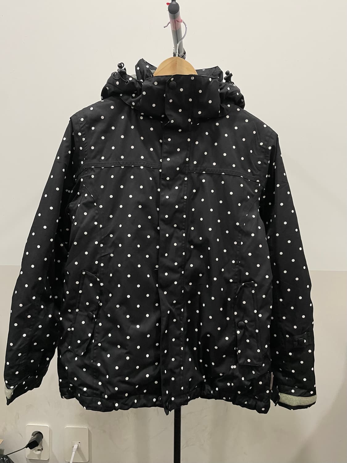 (빈티지) VAXPOT 폴카도트 땡땡이 스노우보드 패딩 상품이미지2