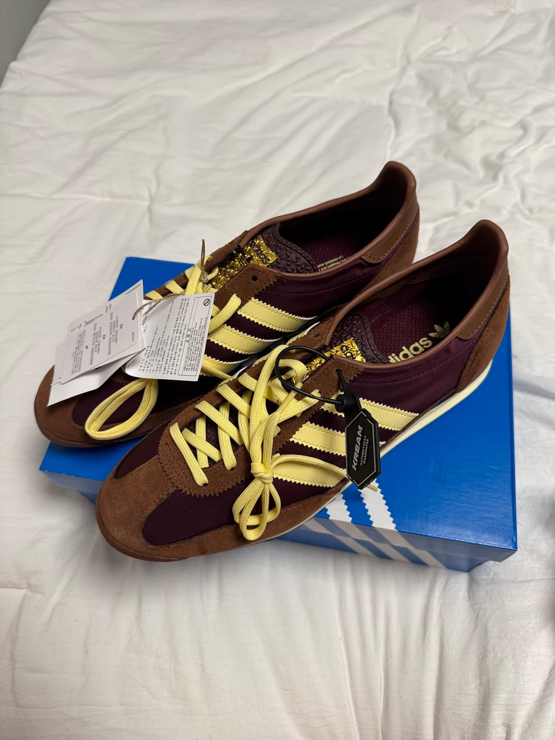 (W) 아디다스 SL 72 OG 마룬 올모스트 옐로우 (새상품) 상품이미지1