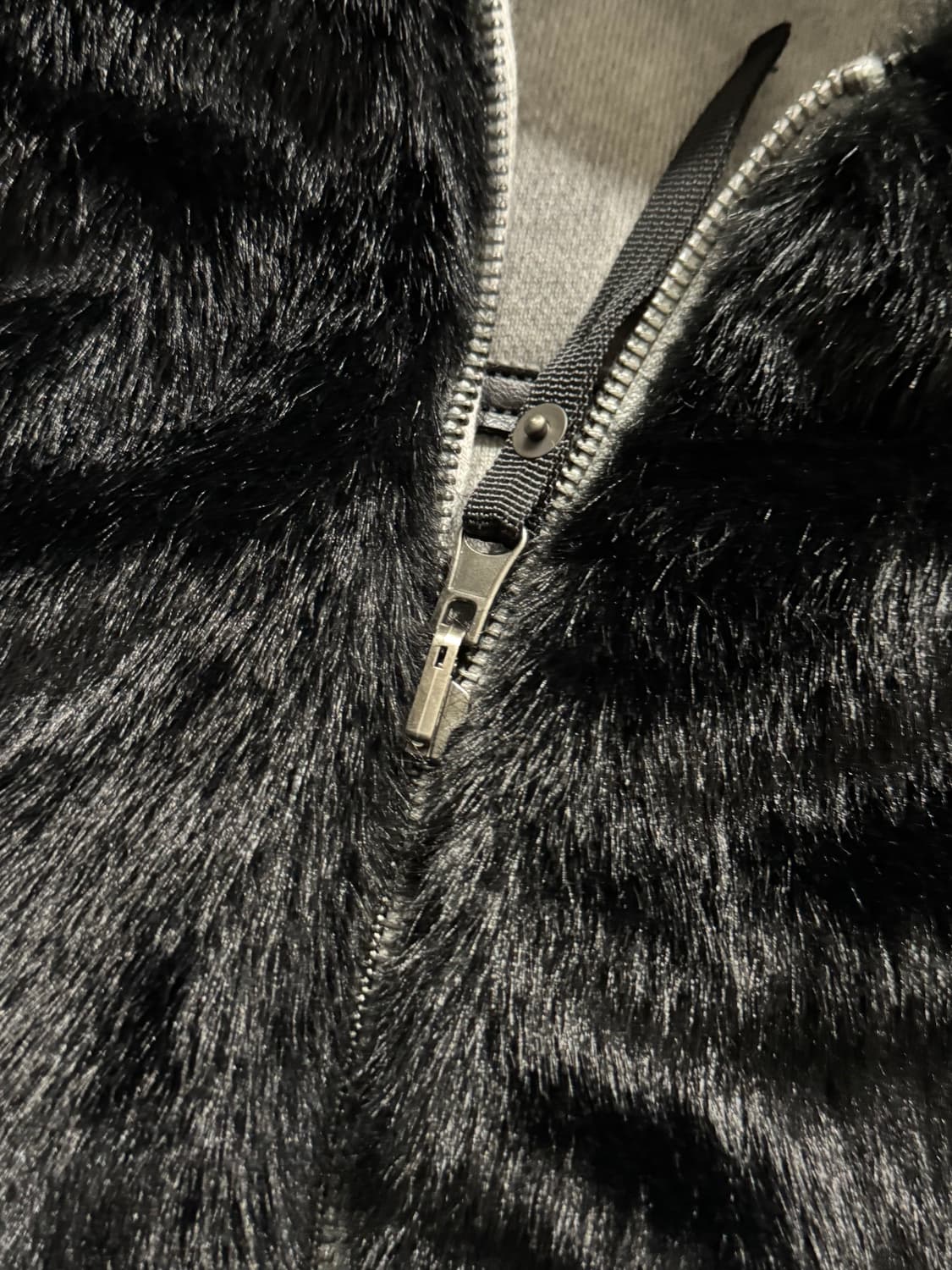 베드 블러드 미스틱11 리버시블 퍼 후드 자켓 - 화이트/블랙 상품이미지6