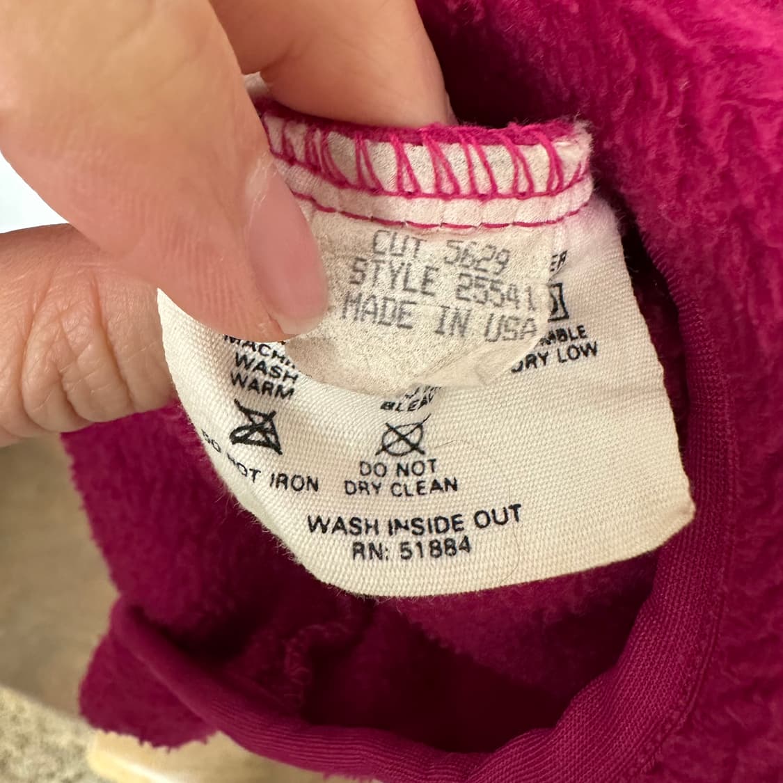 80‘s 파타고니아 신칠라 스냅티 ’핑크/블루‘ 상품이미지7