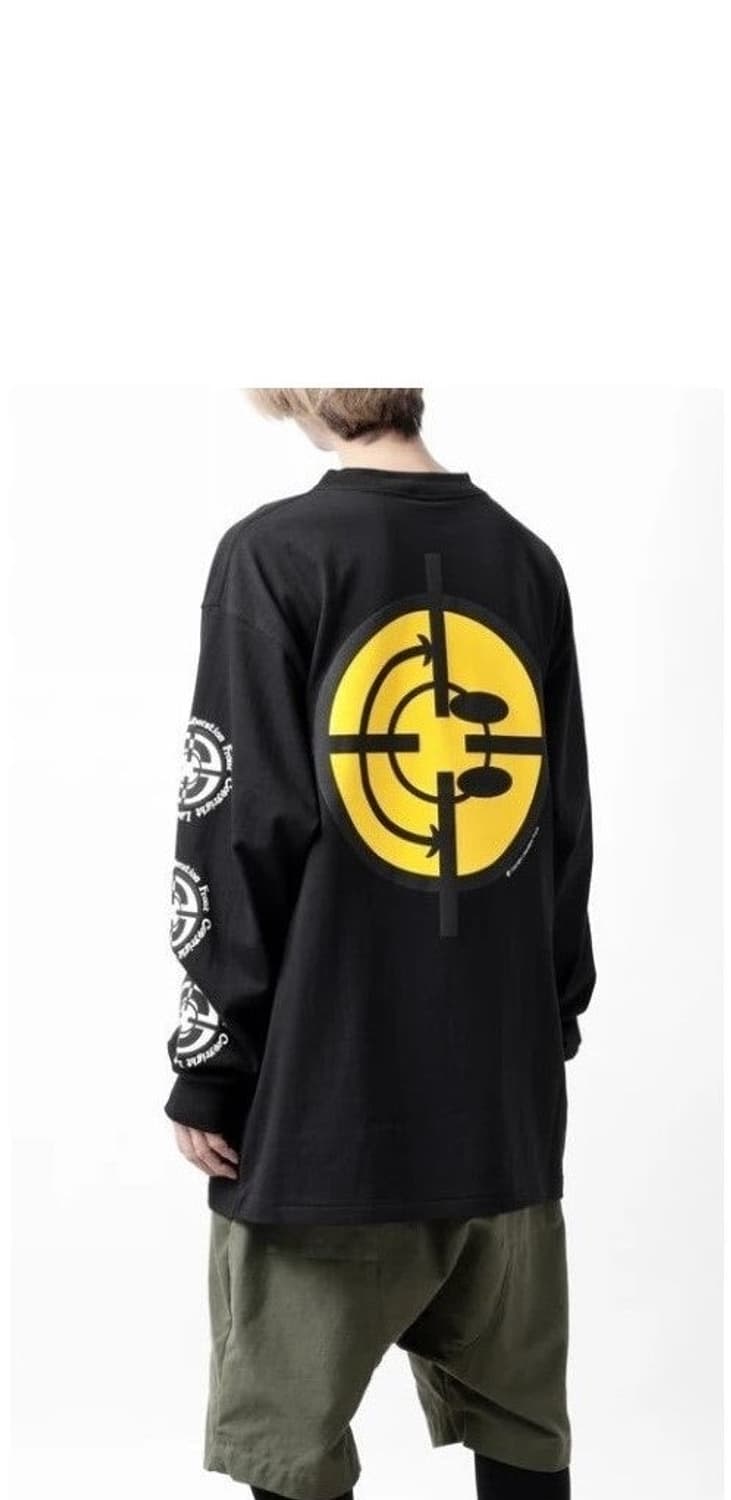 @새상품@ 레디메이드 스마일 타겟 긴팔 티셔츠 블랙  상품이미지1