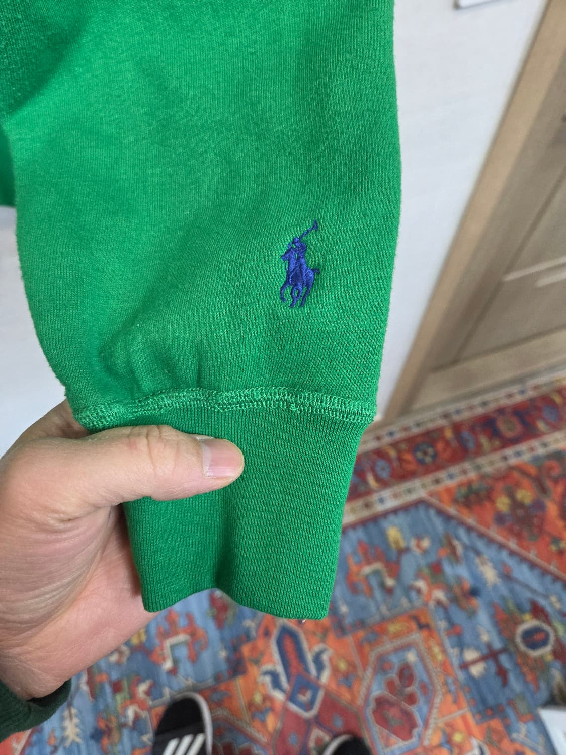 폴로랄프로렌 빅로고 기모 맨투맨 그린 sp 상품이미지5