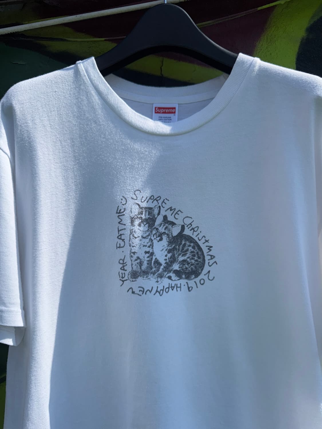 Supreme 슈프림 eat me 고양이 반팔티셔츠(L) 상품이미지1