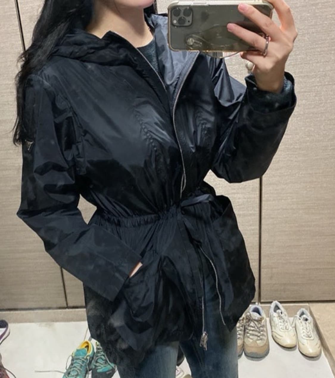 프라다 리나일론 숏미들 바람막이 자켓(46) 상품이미지10