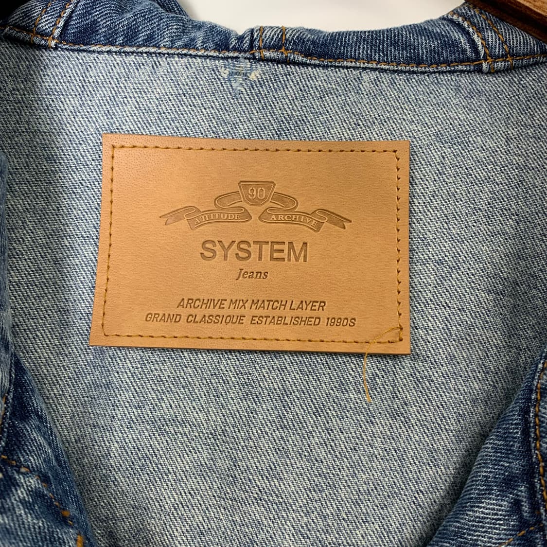 시스템 데님 크롭 후드 자켓 상품이미지6