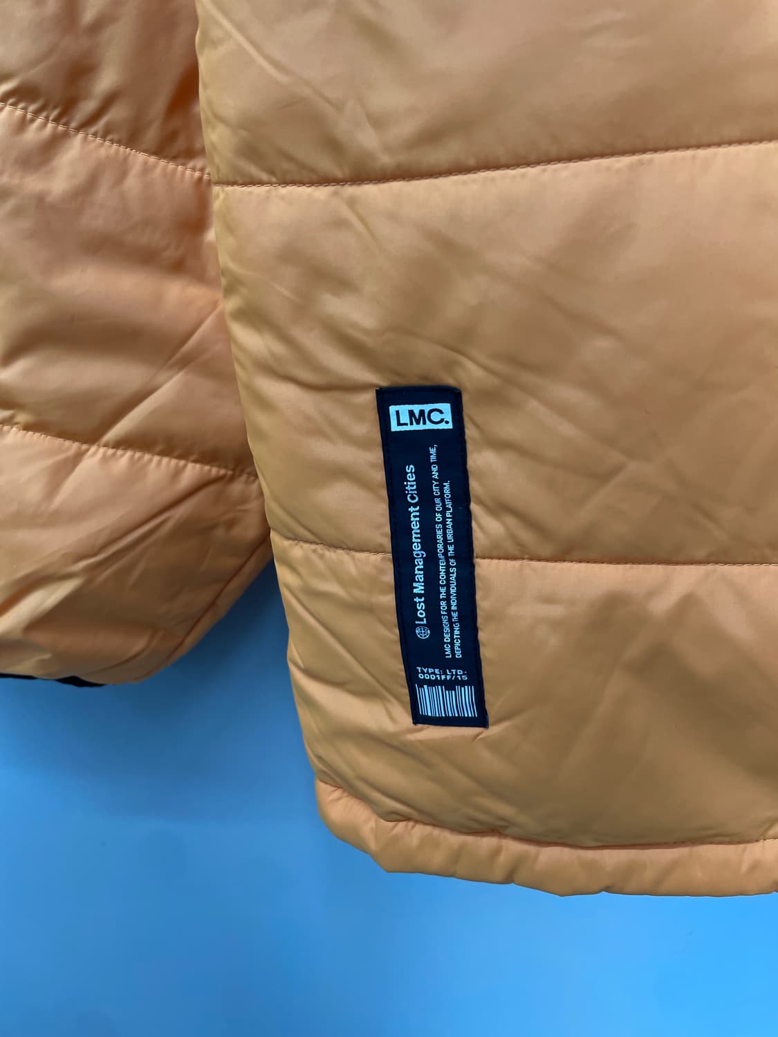 LMC 리버시블 오렌지 네이비 후디 다운 패딩 H1261 상품이미지10