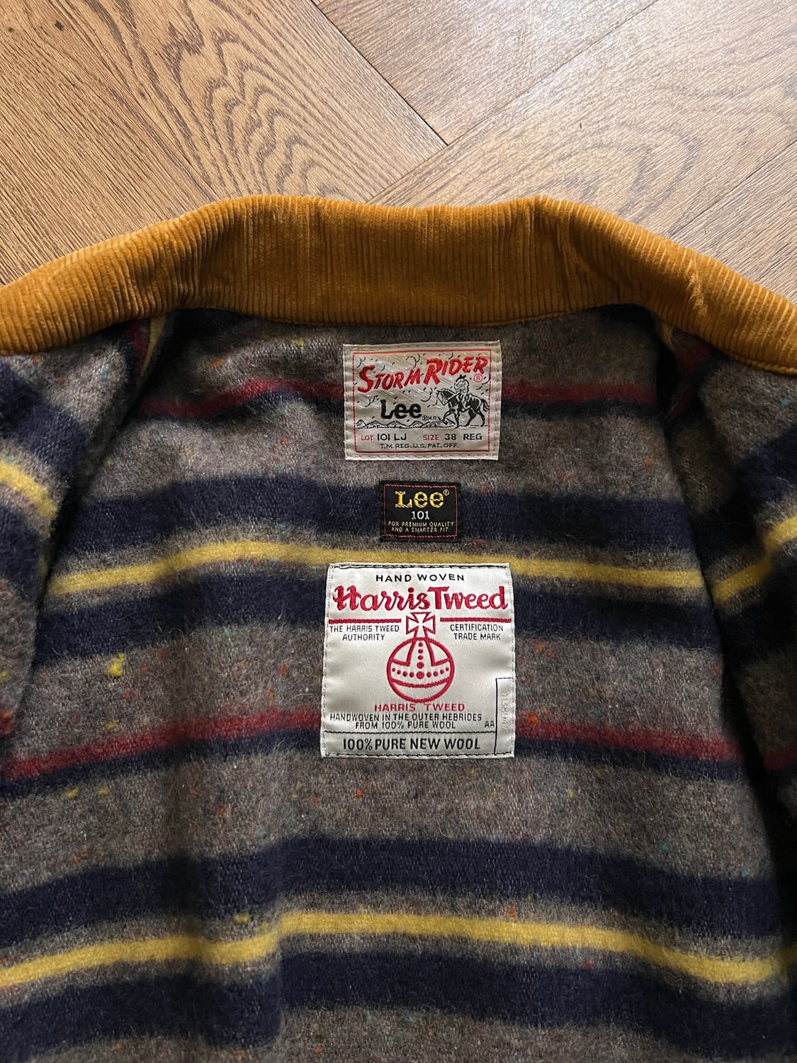 [S]Lee 해리스트위드 스톰라이더 블랭킷 울 트러커 자켓 상품이미지2