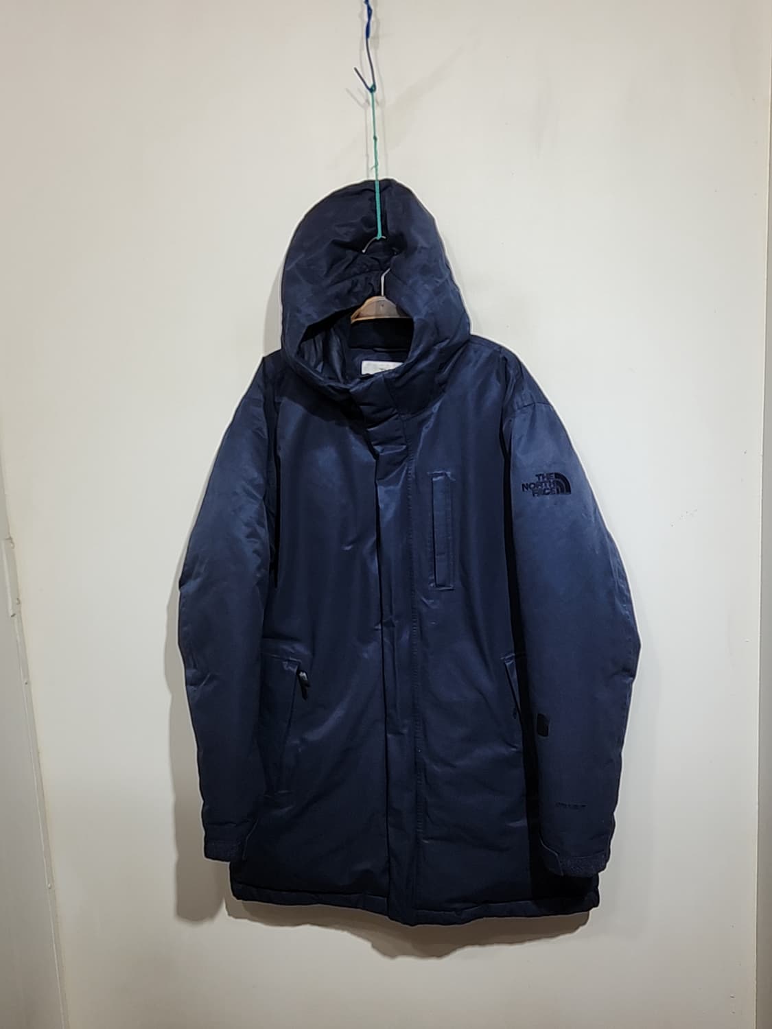 노스페이스 거위털 패딩점퍼 네이비 빅사이즈 구스다운 후드자켓  상품이미지1