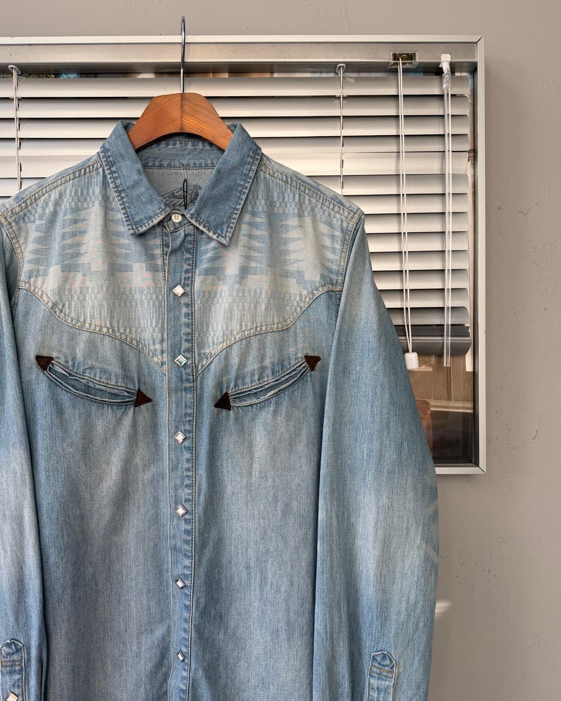 Indian Motorcycle western denim shirt 상품이미지2