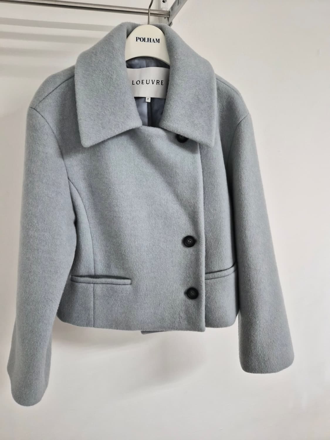 루에브르 21FW 울 캐시미어 블렌드 크롭 재킷 상품이미지1