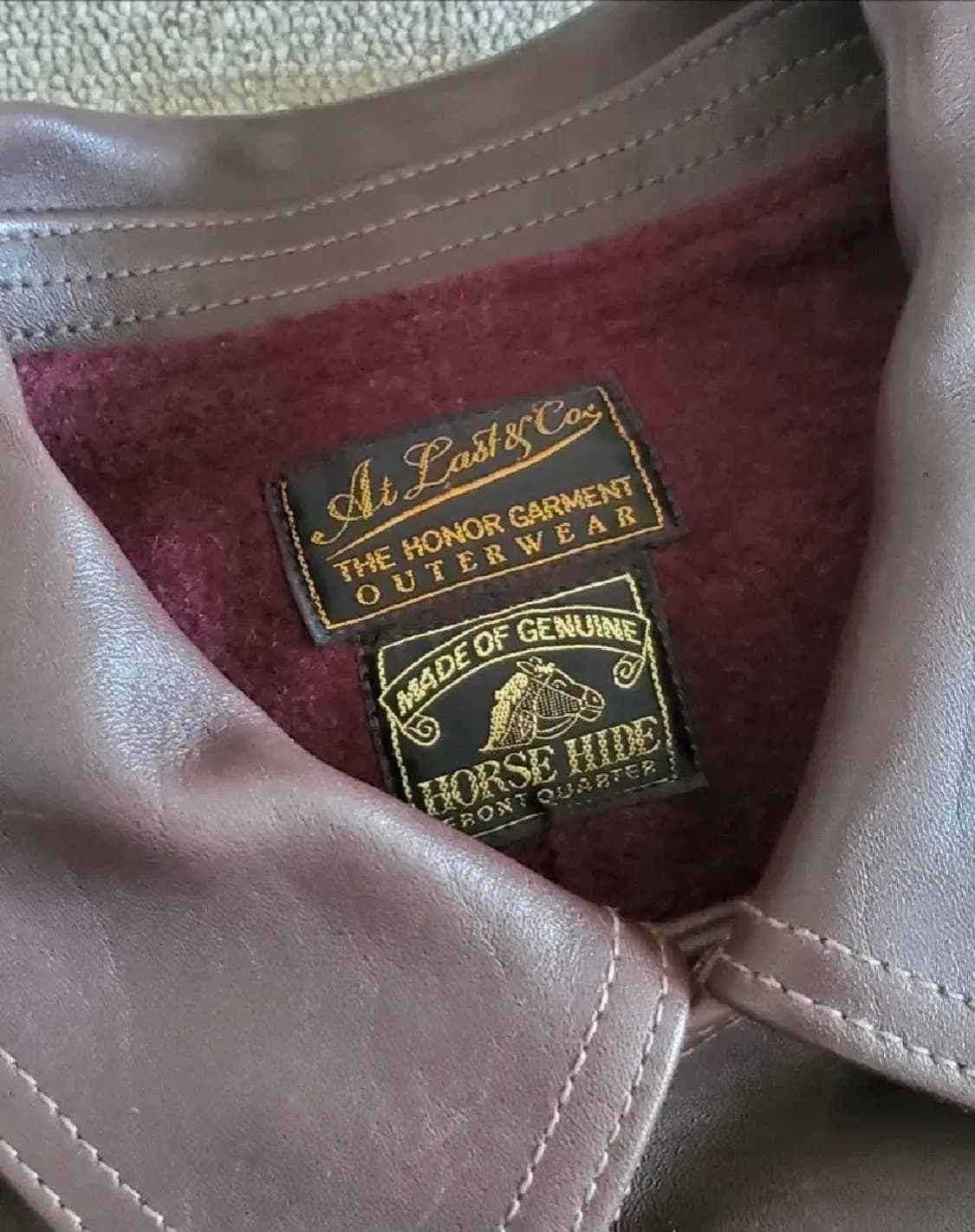 엣라코 라이더스 홀스하이드 코트 42 ATLAST 타임원클로딩 엣라스트  상품이미지5