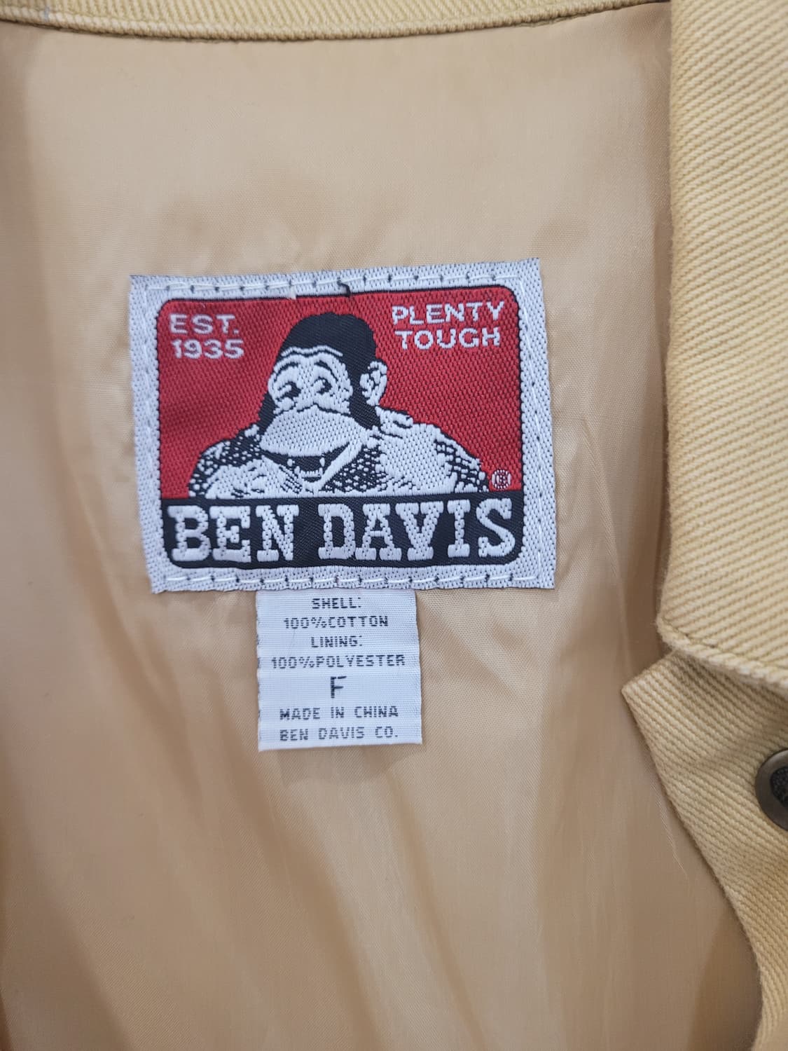 벤 데이비스 워크 자켓 베이지 남성용 프리사이즈 상품이미지7
