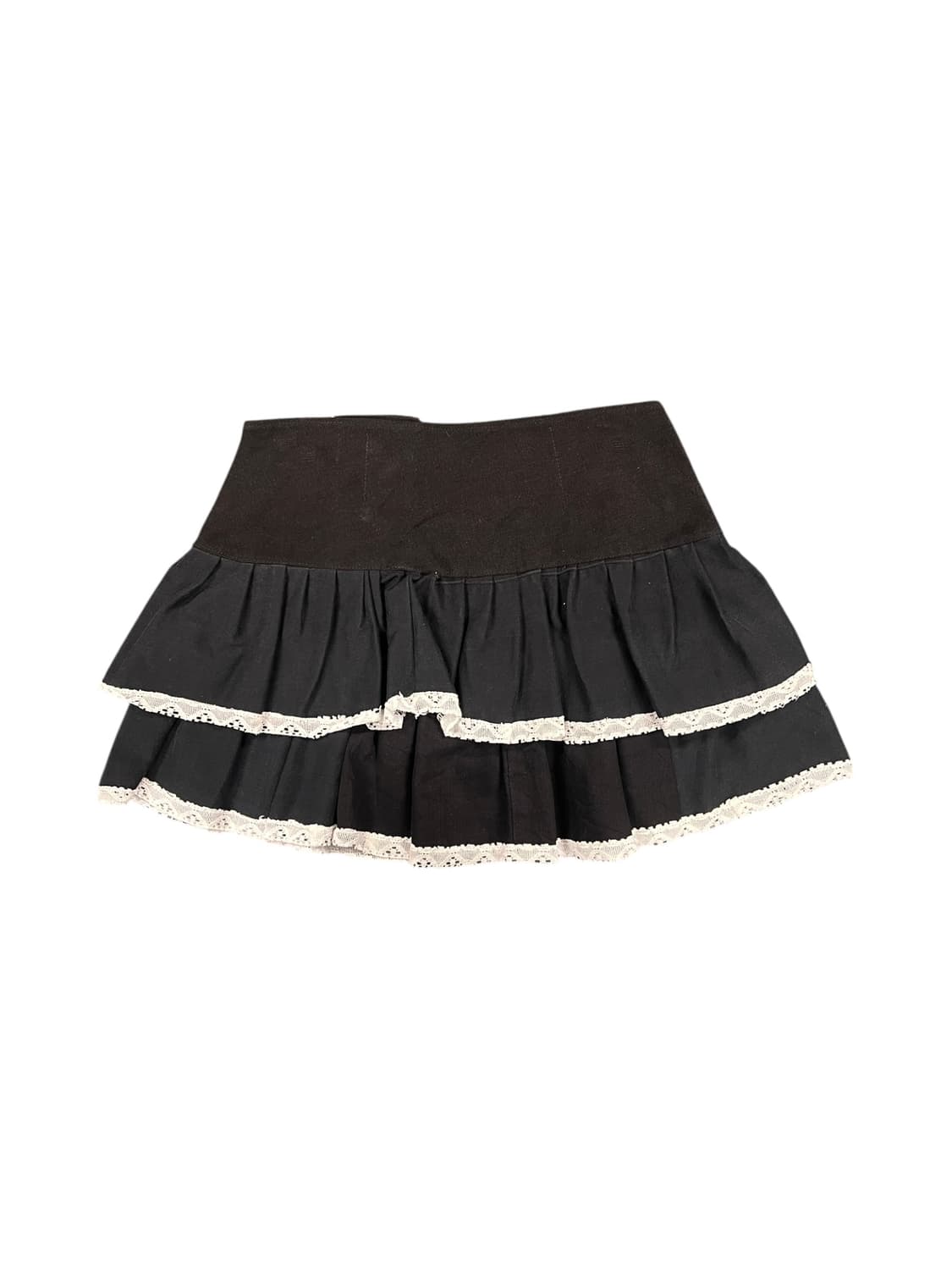 JPN 리워크 블랙 캉캉 레이스 미니 스커트 상품이미지2