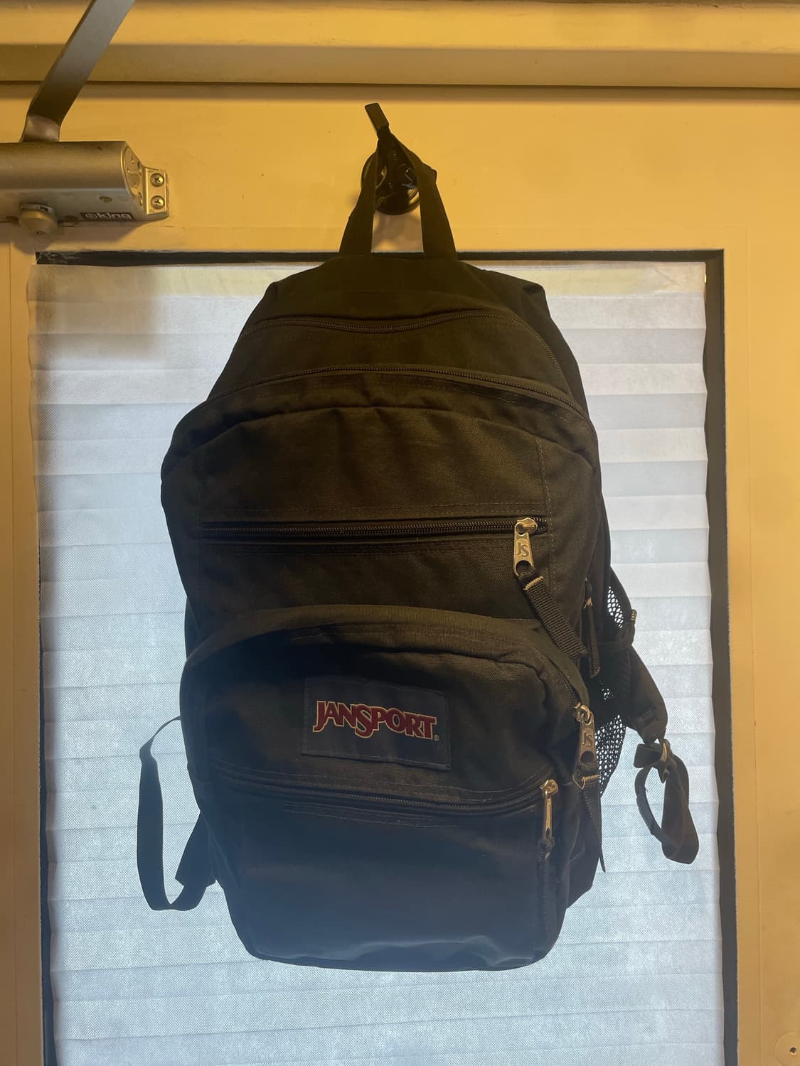 잔스포츠백팩 검정x 초록색 초록빛 상품이미지1