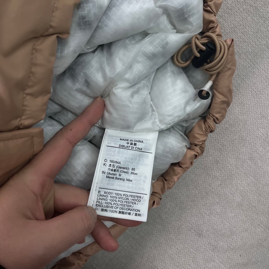 W 100 나이키 21FW 써마핏 리펠 M65 후디 푸퍼 패딩 상품이미지7