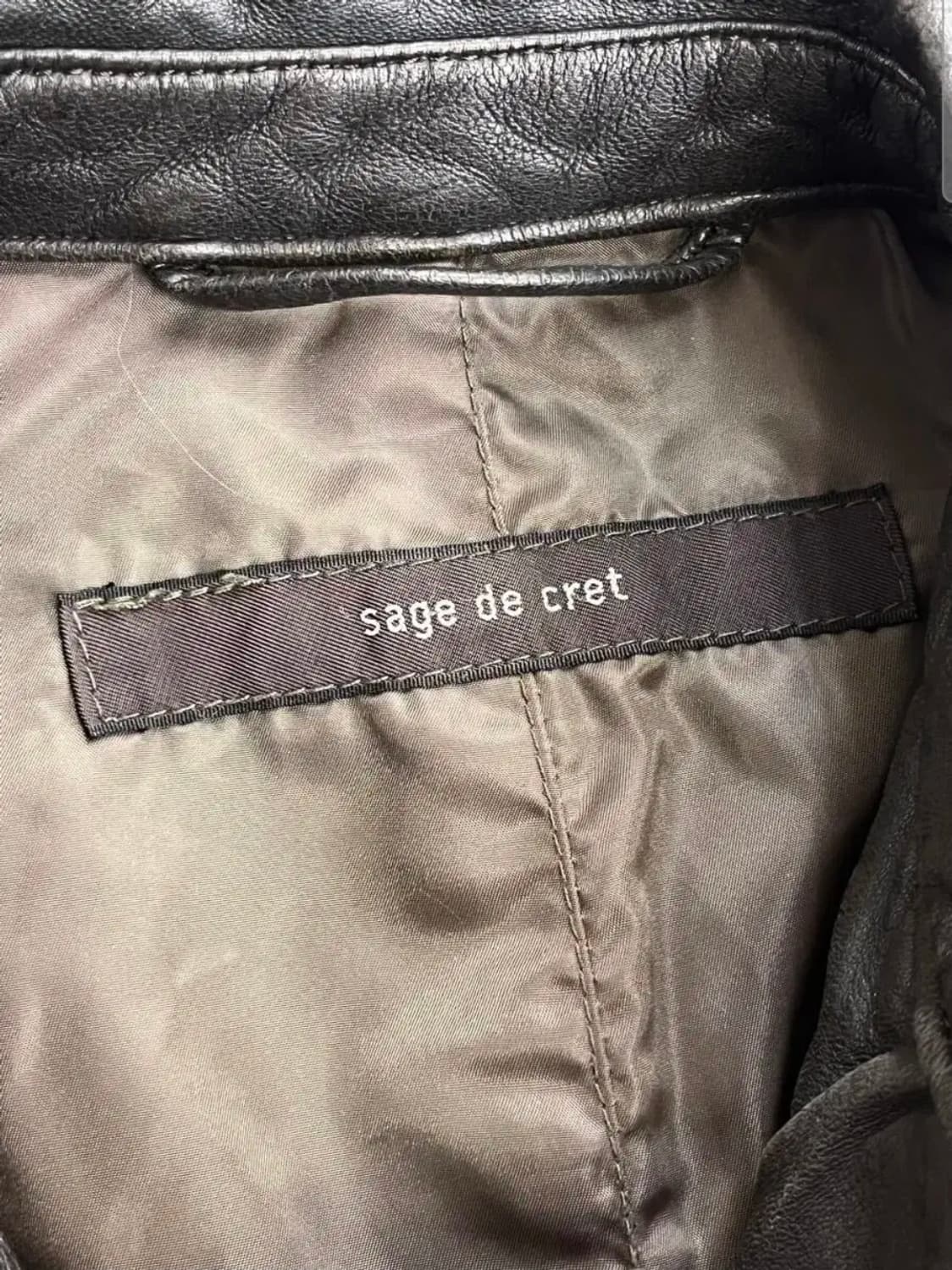 사쥬드크레 항공 라이더 가죽 자켓 상품이미지7