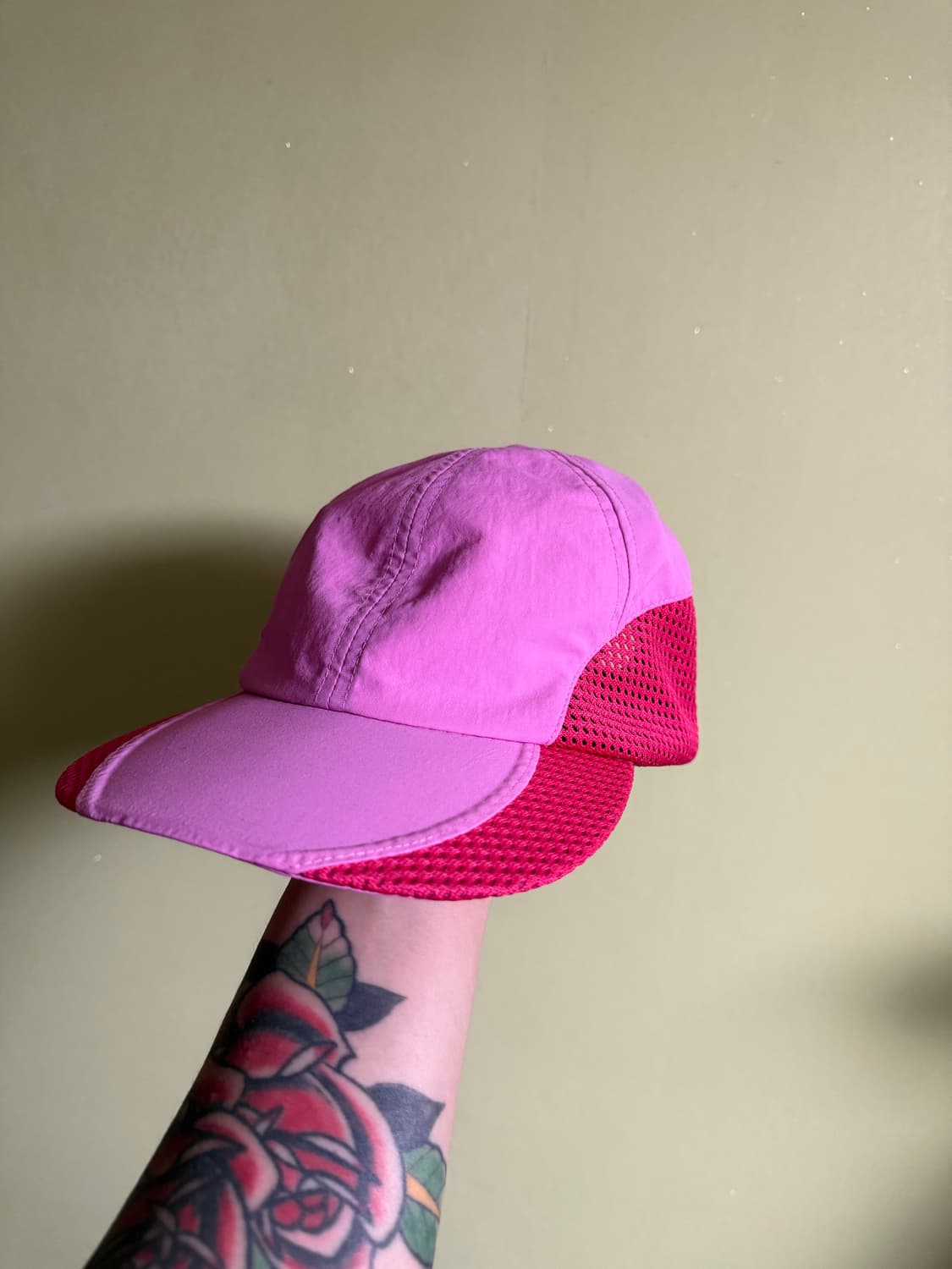 슈프림 코듀라 메쉬 6 패널 핑크 볼캡 상품이미지2