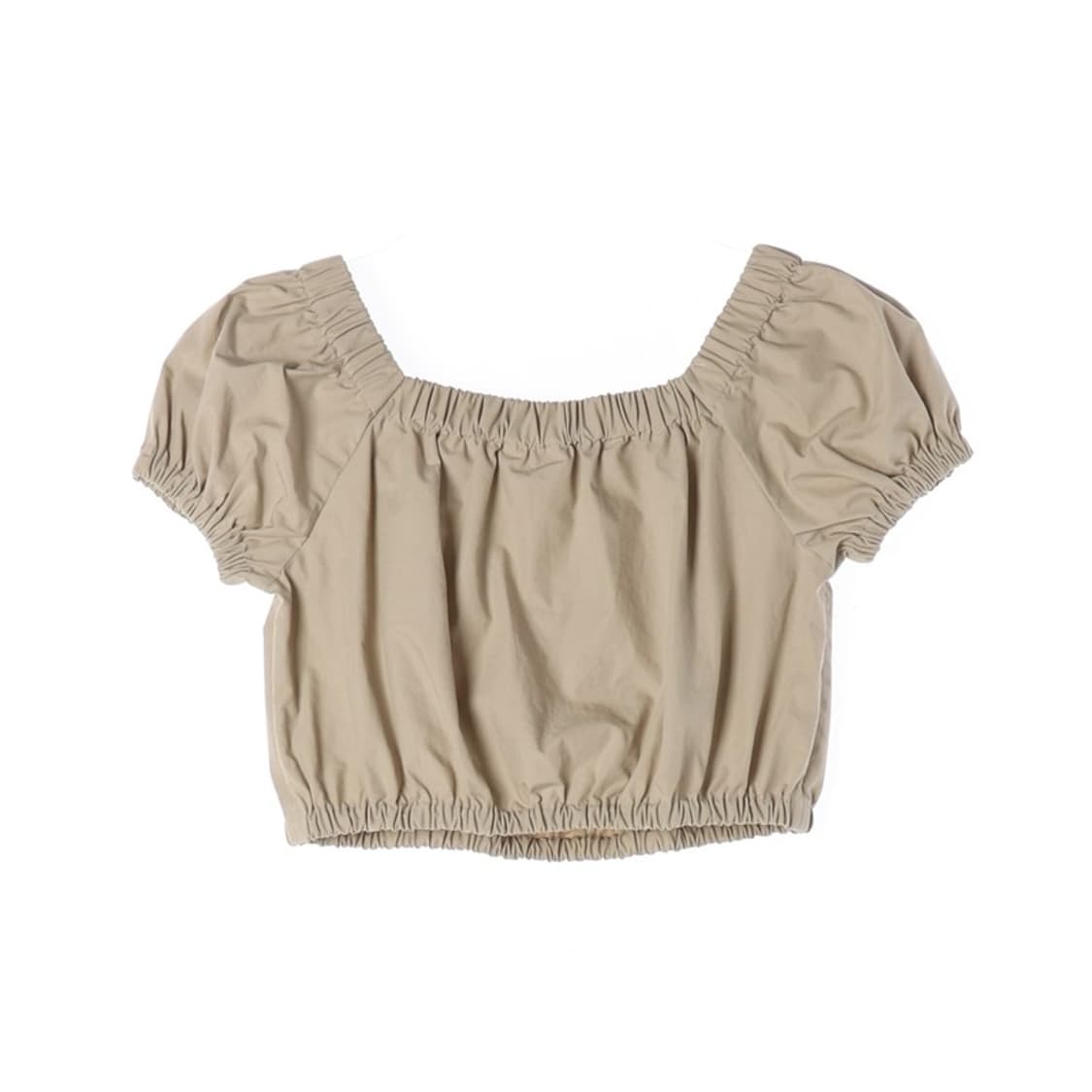 gapkids 스퀘어넥 퍼프 크롭 블라우스 M 상품이미지2