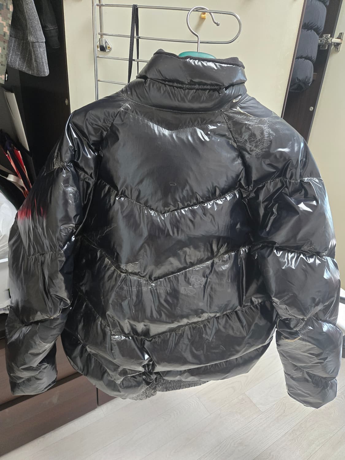 베이프 유광 패딩 다운 자켓 XL 105 상품이미지2