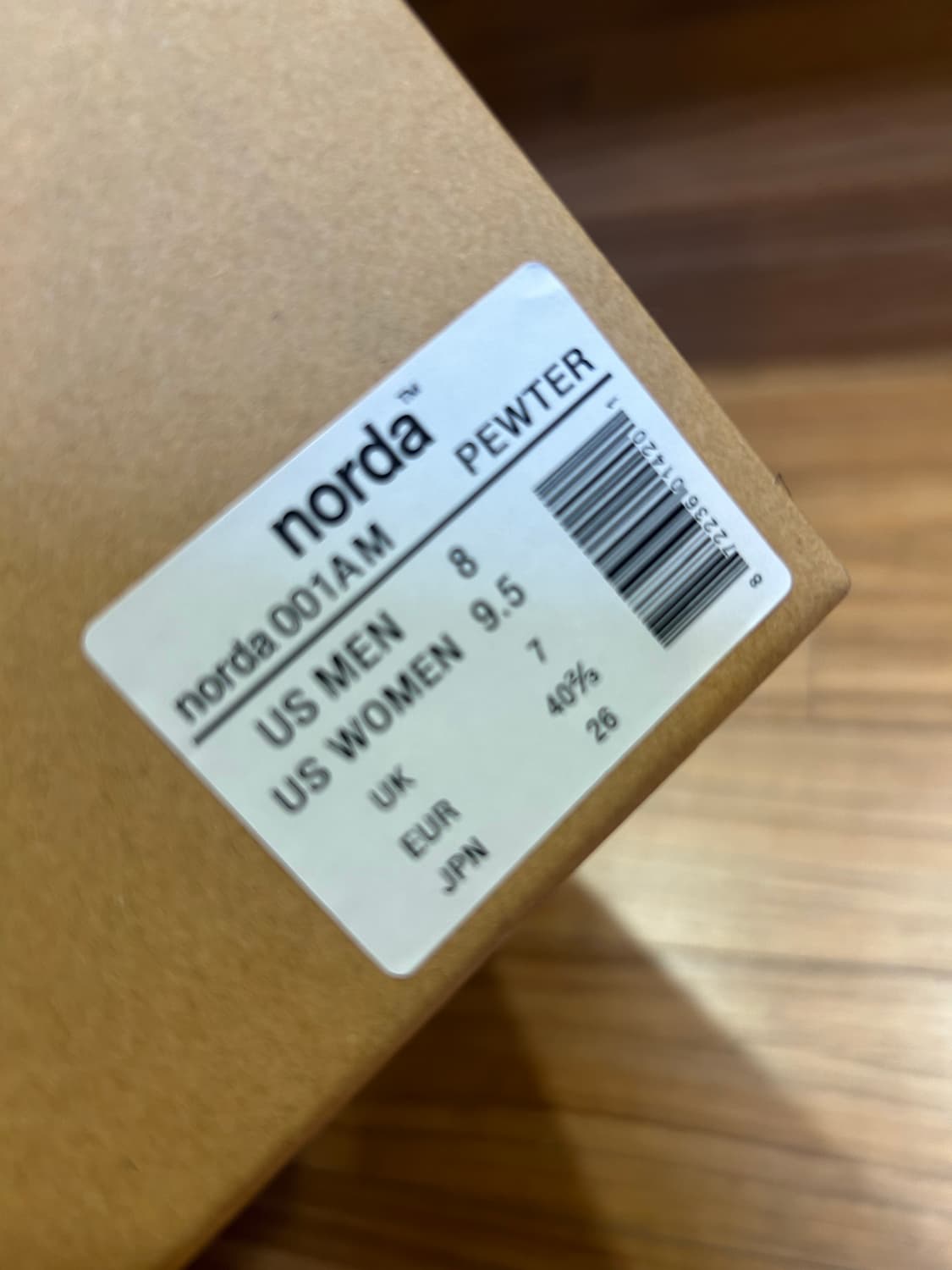 노다 Norda 001AM Pewter 트레일 러닝화입니다 새상품  상품이미지3