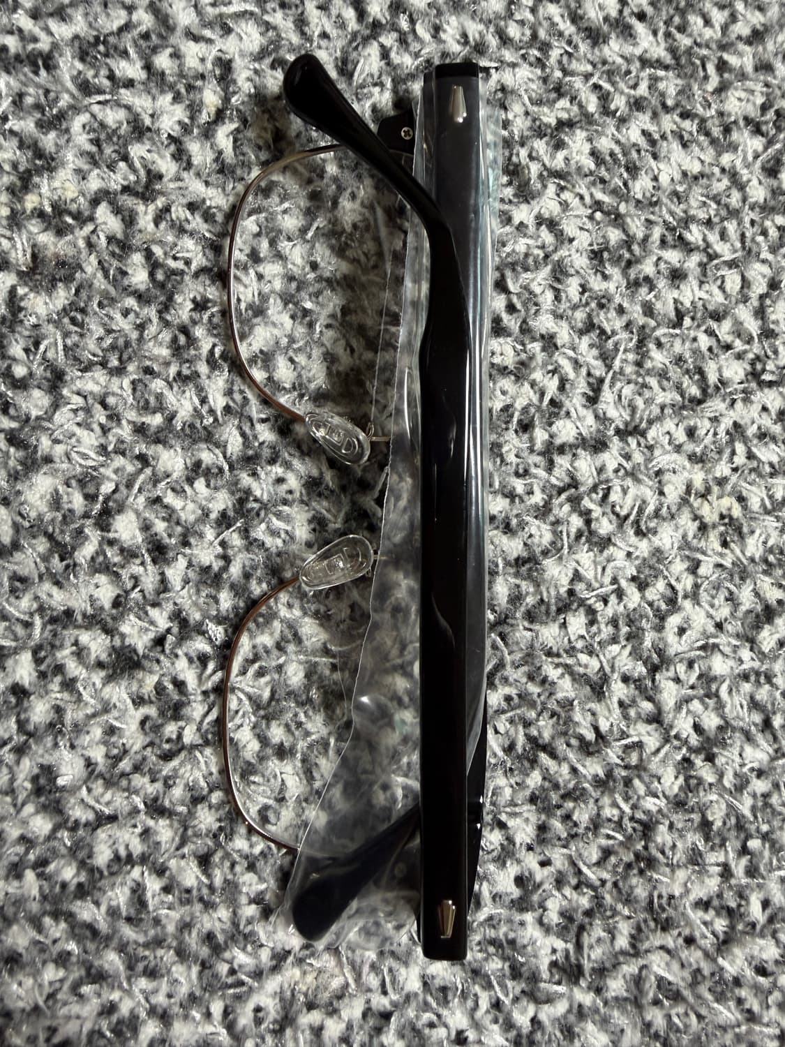 앰버옵티컬 하금테 행크 51사이즈 블랙실버 판매합니다 상품이미지1