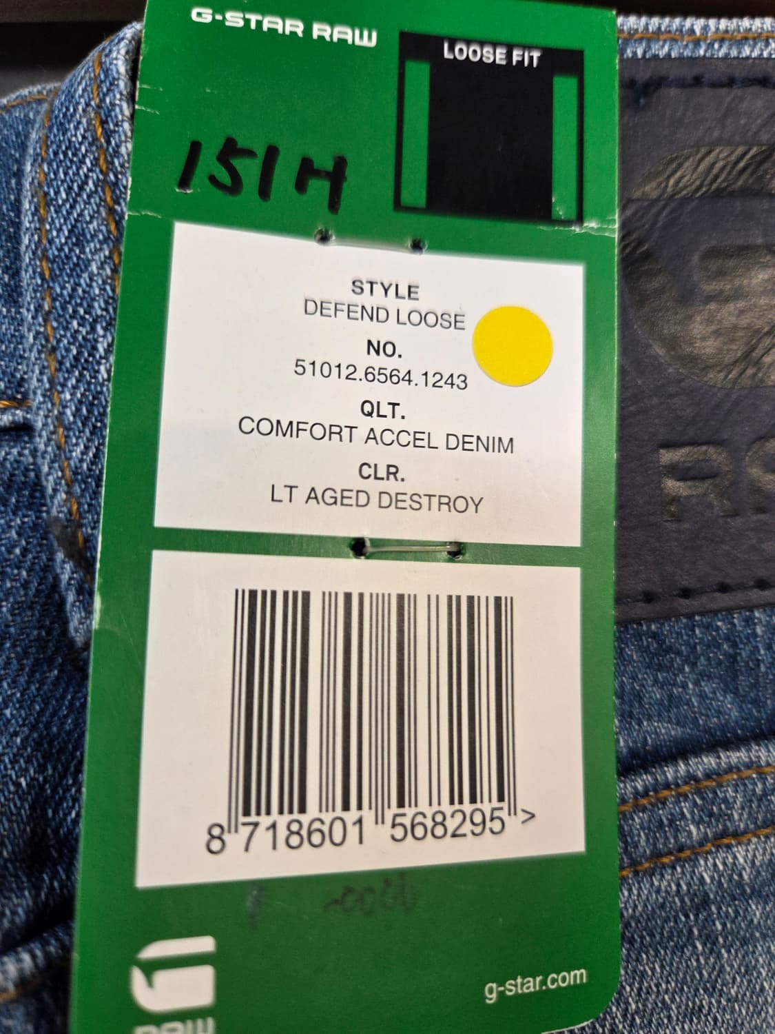 G-Star Raw 데미지 워싱 청바지(W31/L32) 상품이미지7