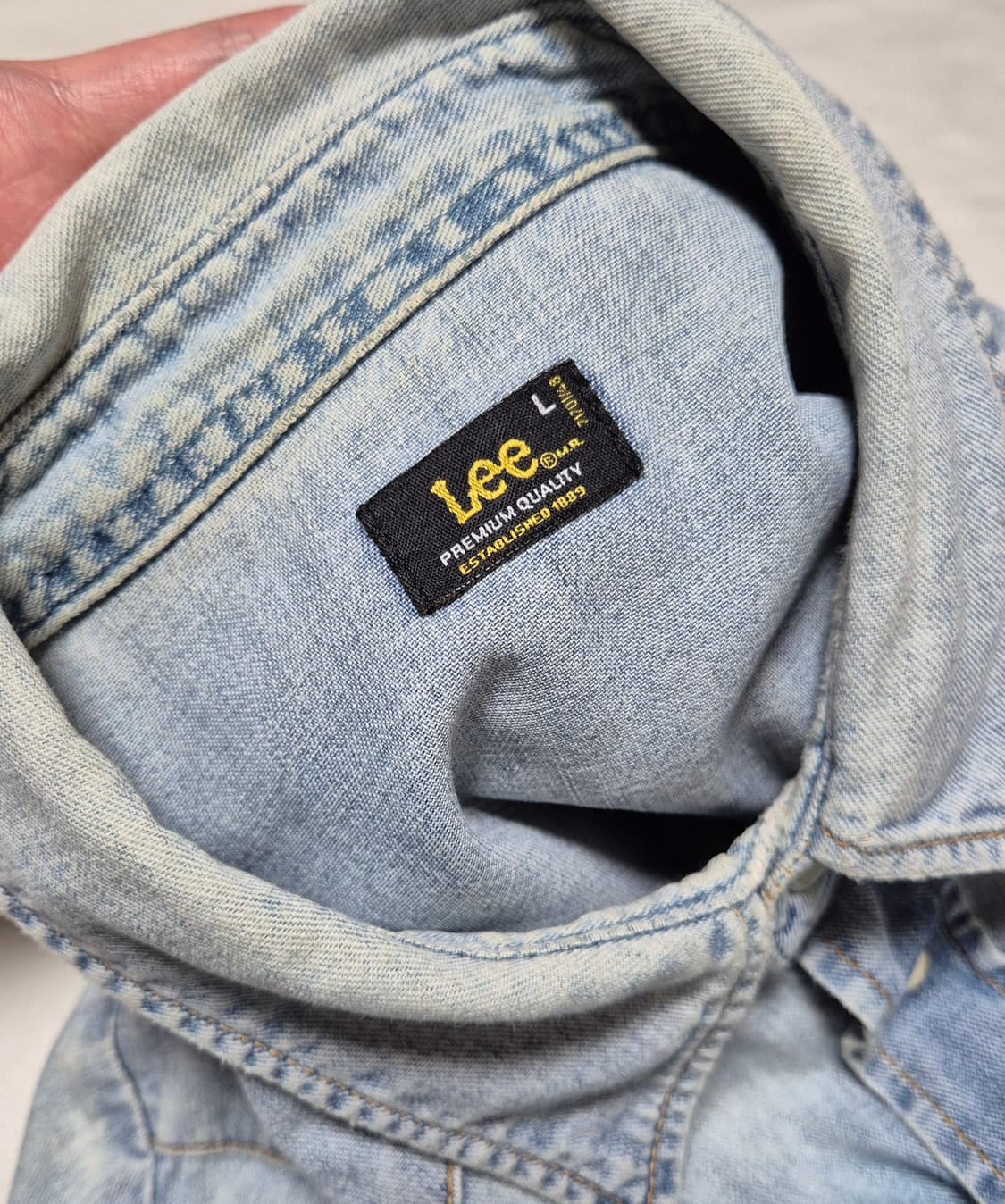 Lee 리 빈티지 웨스턴 데님셔츠 상품이미지4