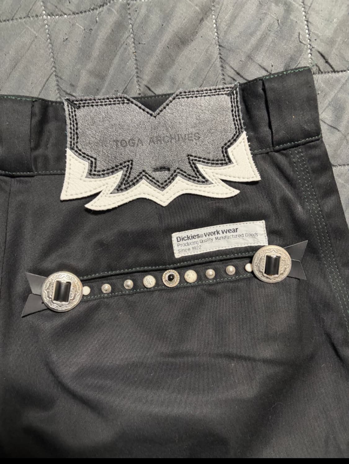 [46](M)토가x디키즈 플레어진 블랙 상품이미지3