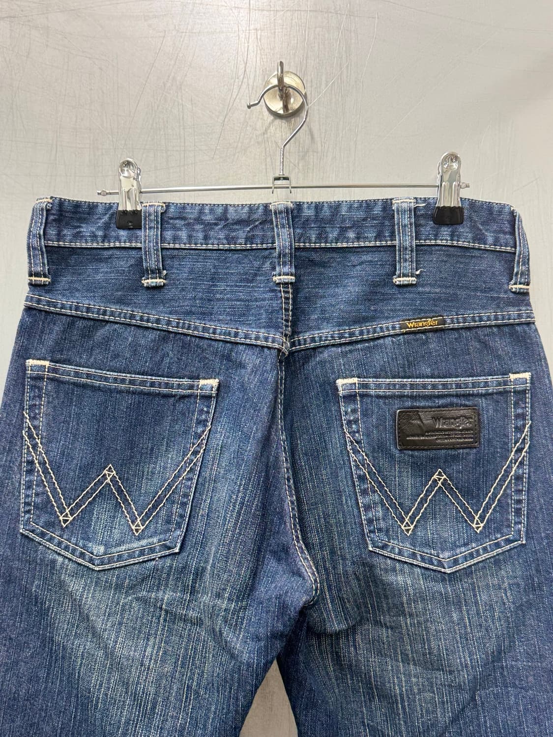 Wrangler 랭글러 블루 데님 워싱 하프 팬츠 상품이미지4