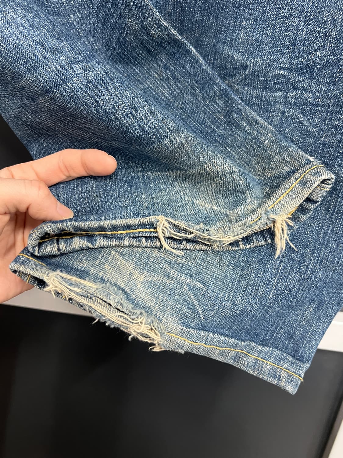 90s USA Levis 리바이스 501 빅E 스트레이트 데님 팬츠 상품이미지4