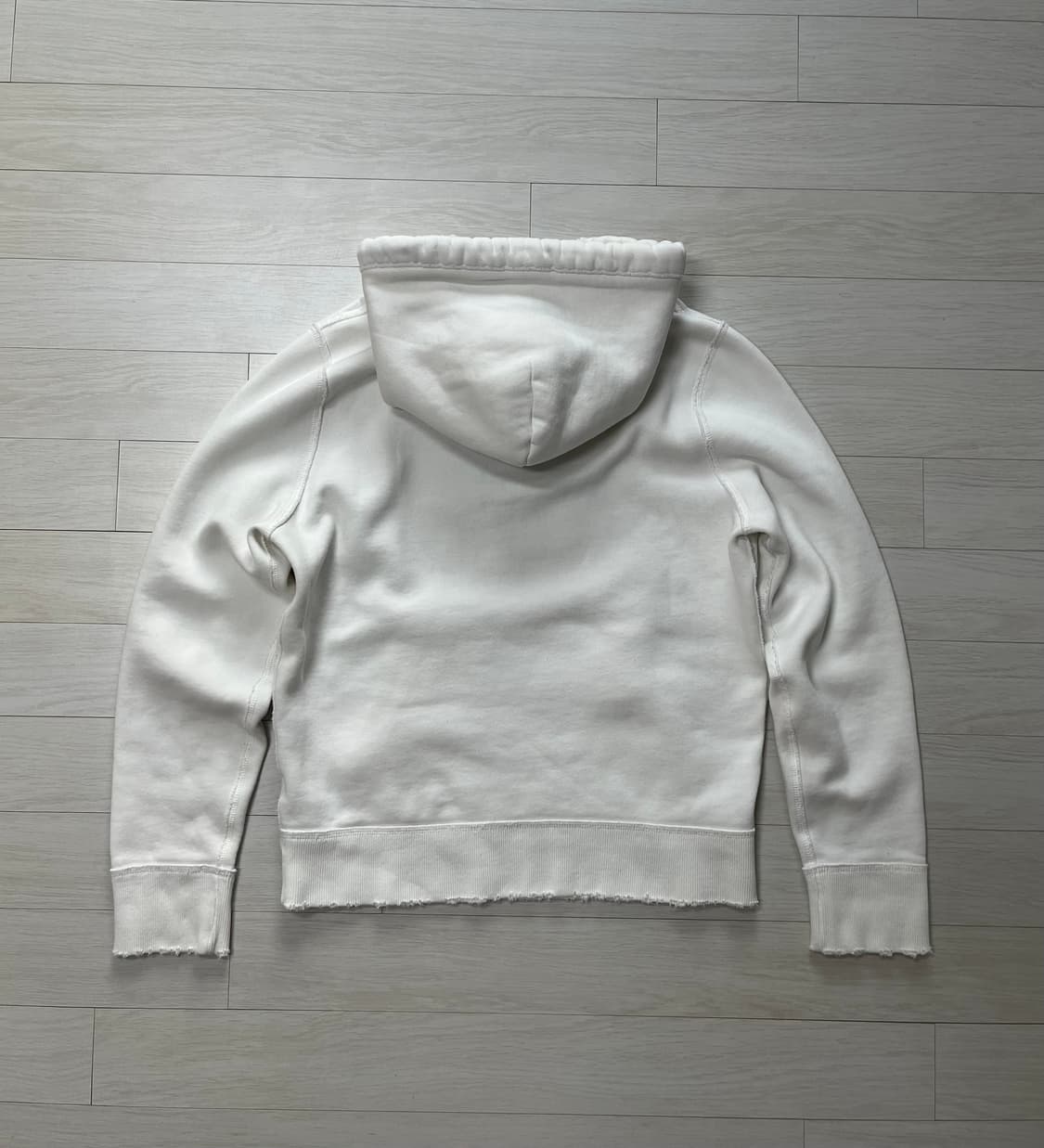 아베크롬비 후드 데미지 화이트M 상품이미지3