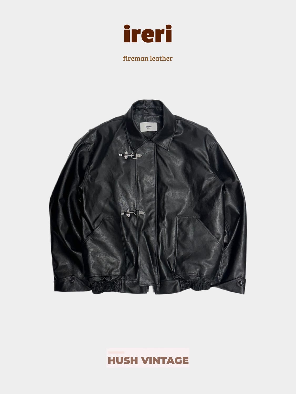 ireri 레더 파이어맨 가죽자켓 상품이미지1