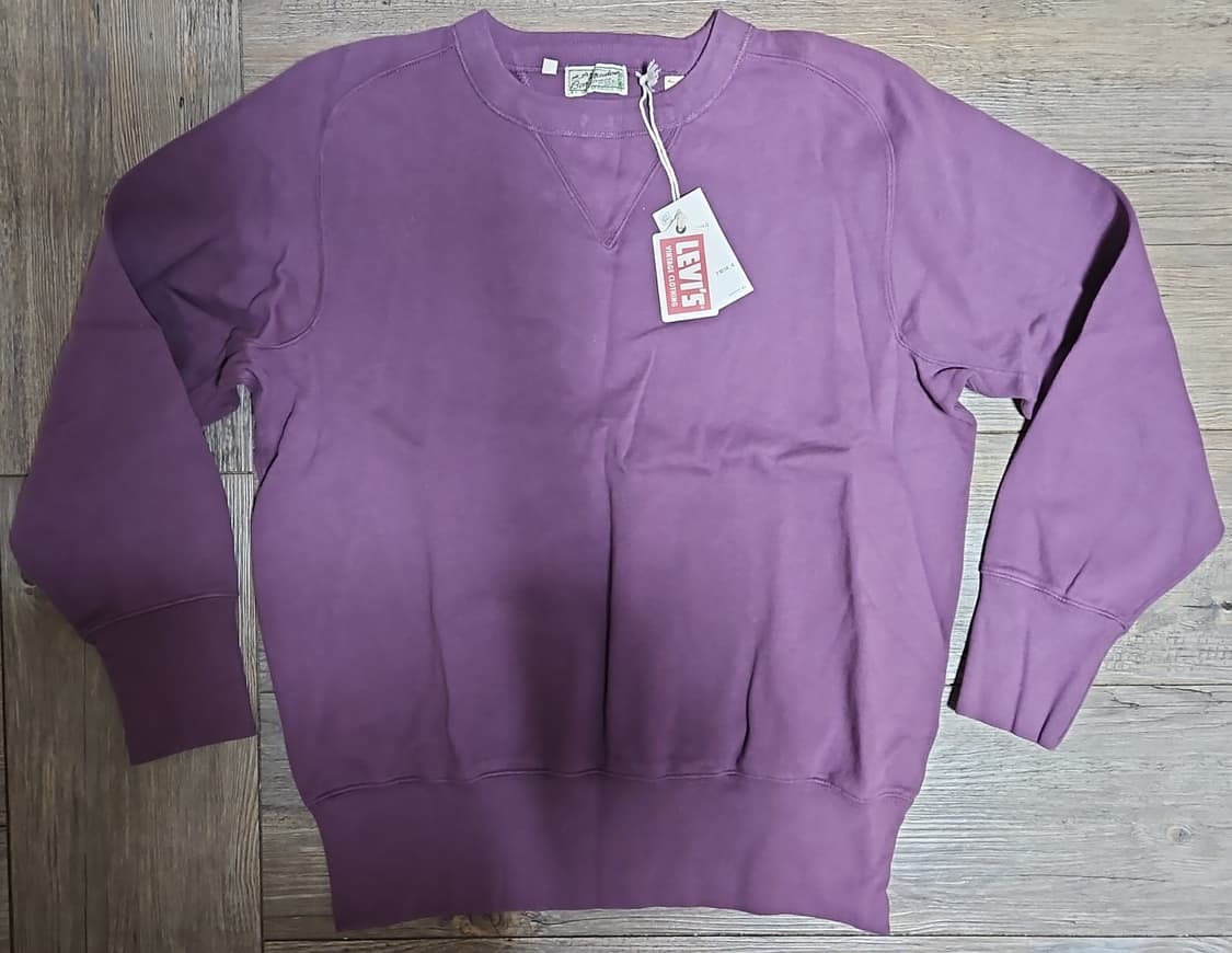 리바이스 LVC 1940's 베이 메도우 스웨트셔츠 다크퍼플 M 상품이미지1