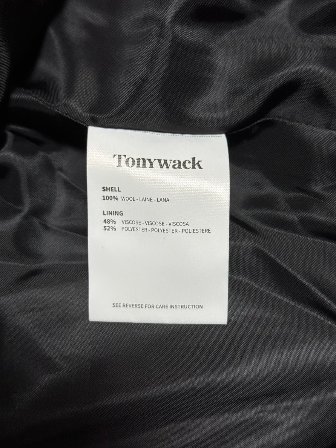 토니웩 메리노 울 자켓 네이비 XL 상품이미지4