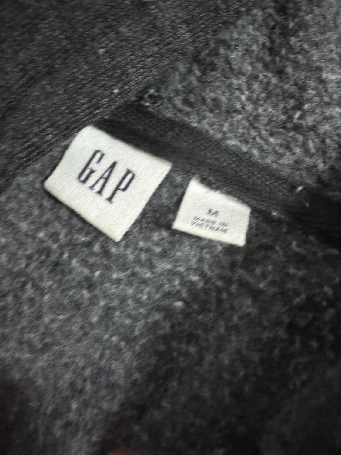 여성 GAP 갭 그레이 기모 후드집업 M 상품이미지3