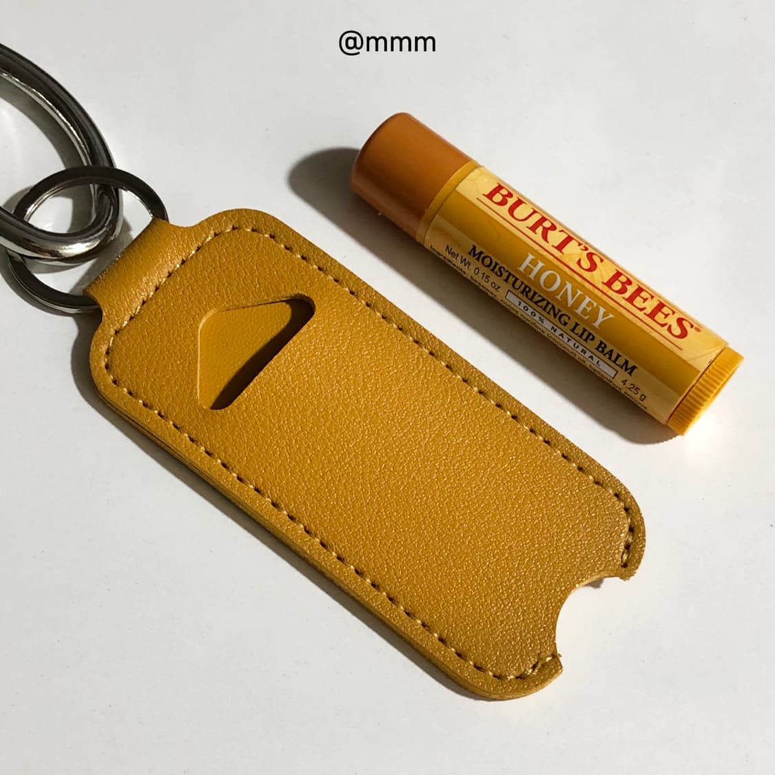 [Unisex🧡] 립밤 가죽 케이스 키링 열쇠고리 상품이미지6