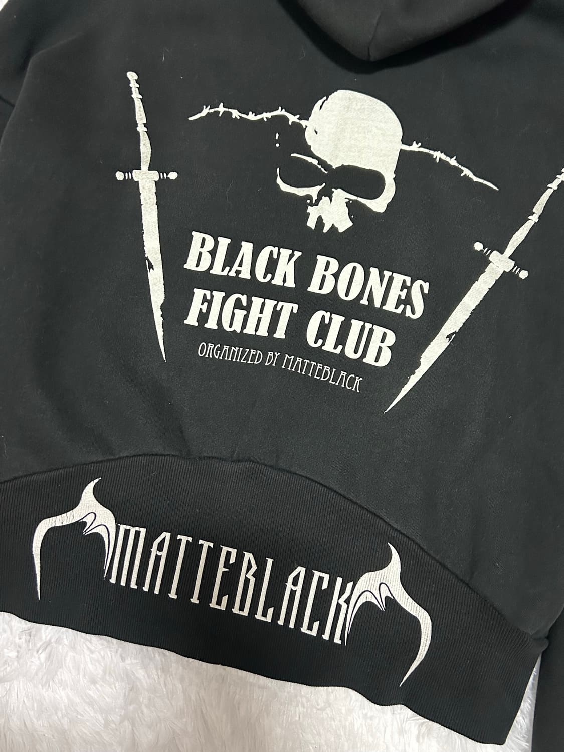 punk skull damage hood 상품이미지4