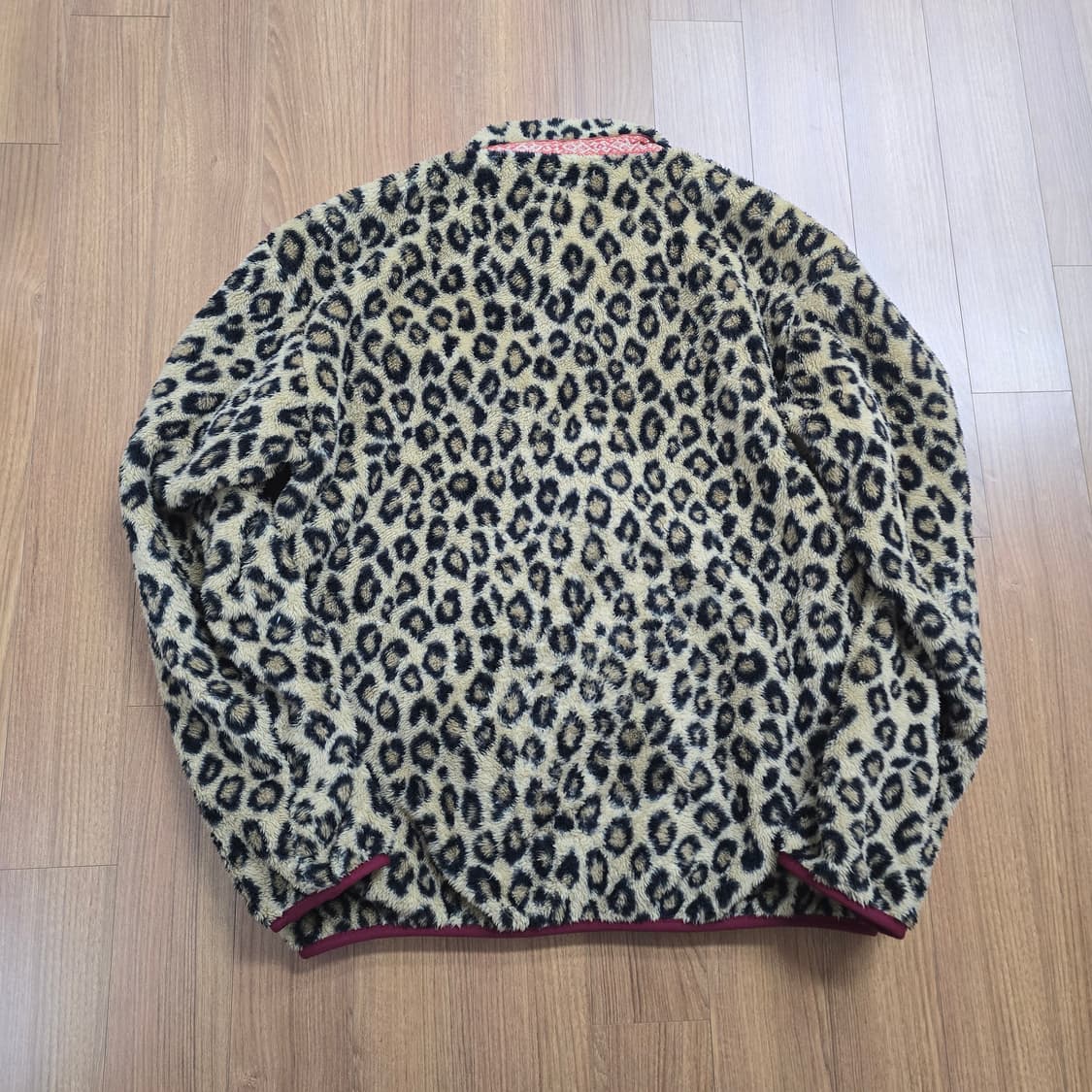 (4) 캐피탈 레오파드 플리스 집 블루종 후리스 상품이미지2