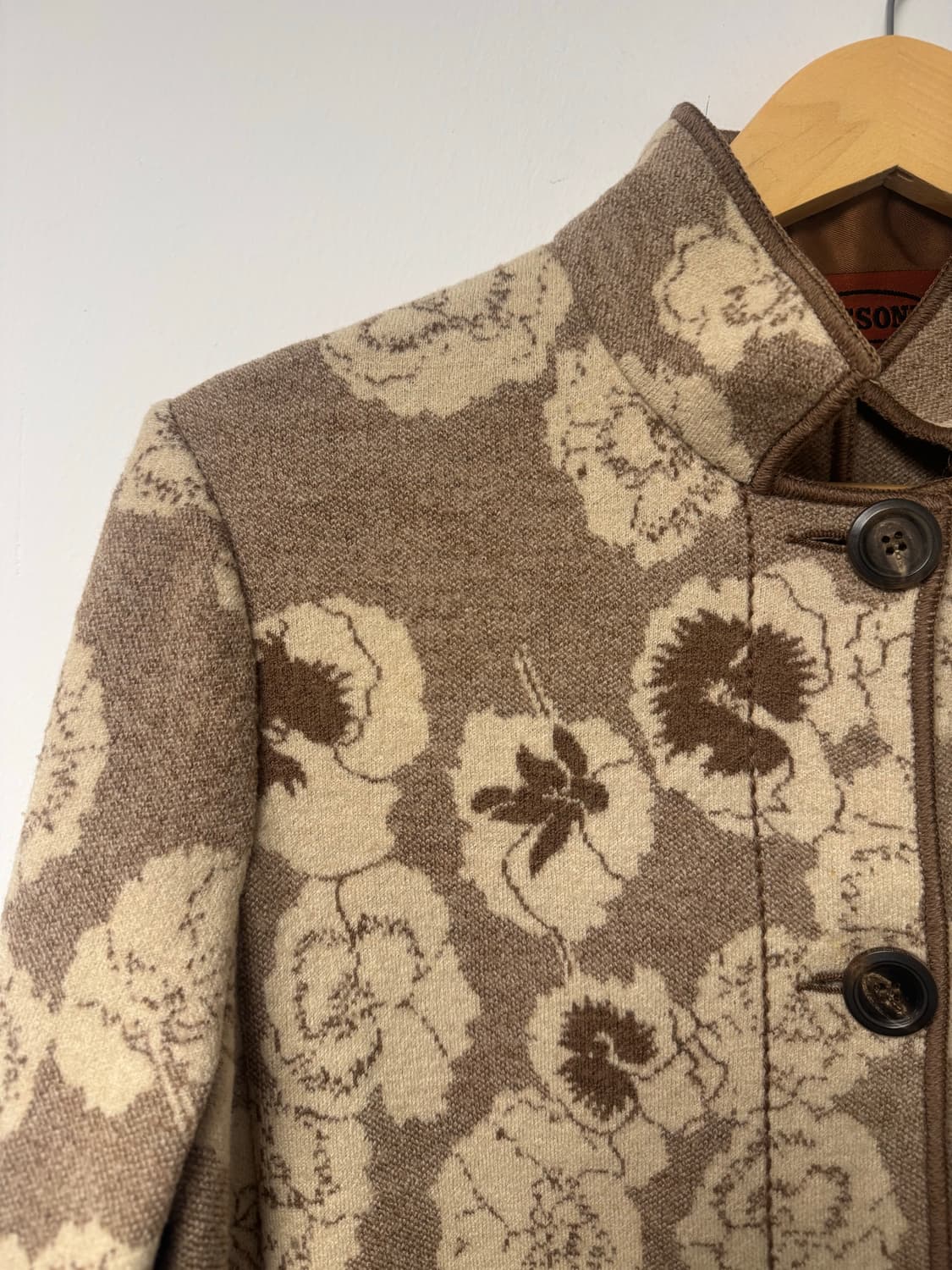 missoni 미쏘니 플라워 패턴 자켓 가디건 울 니트 46 상품이미지3