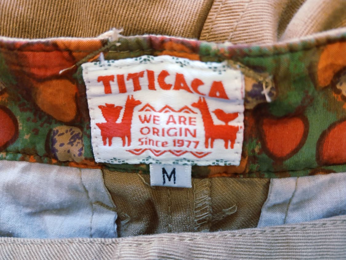 티티카카 TITICACA 카키 면 100% 포인트 프린트 숏팬츠 M 상품이미지3