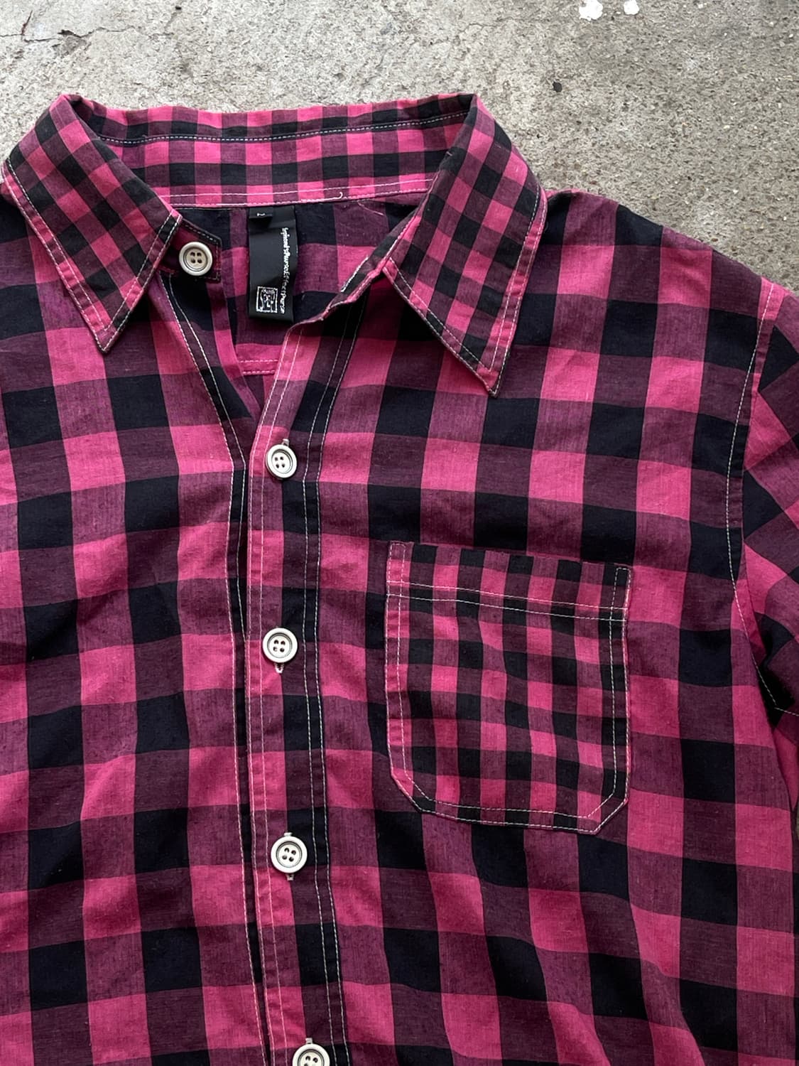 y2k check shirts 상품이미지2