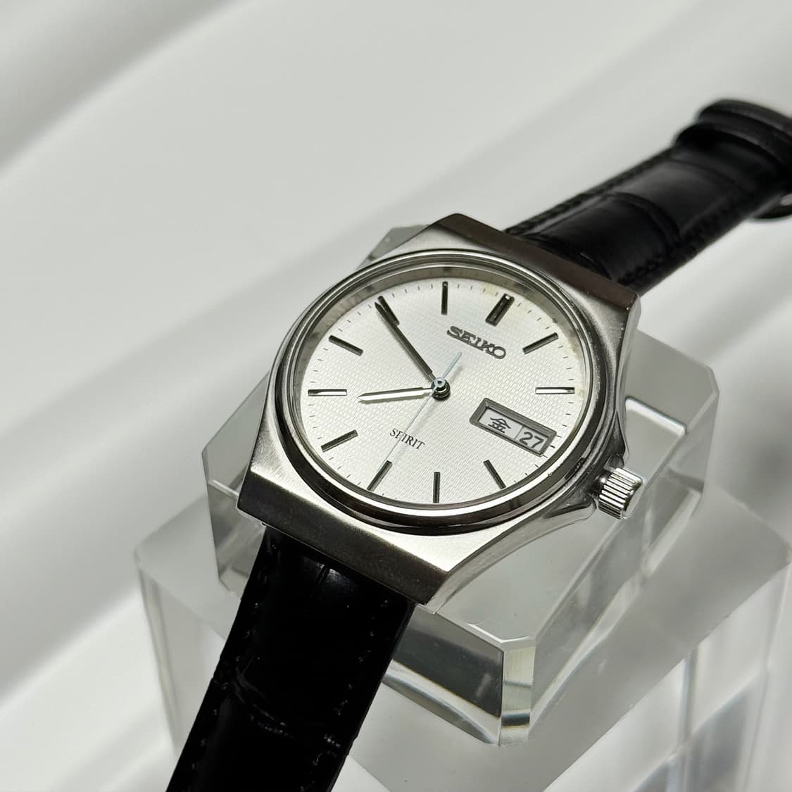 90s00s 빈티지 세이코 스피릿 텍스처 데이데이트 워치 상품이미지4