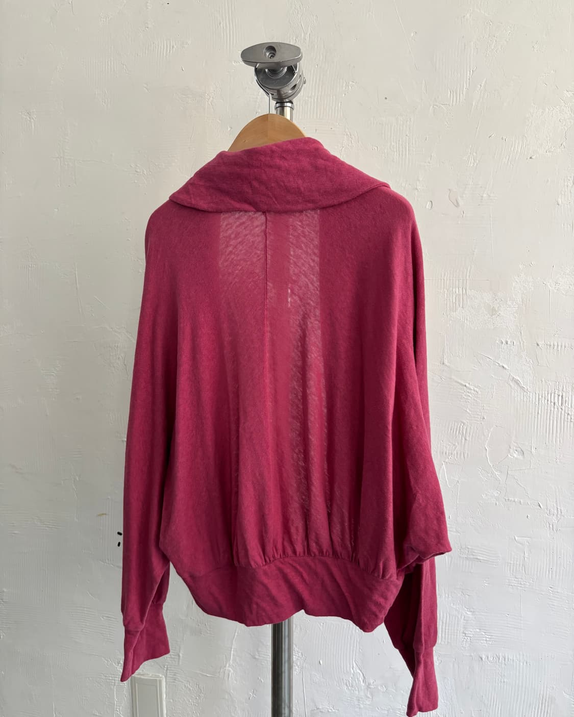 TSUMORI CHISATO 츠모리치사토 핑크컬러 코튼 오픈 카라 가디건 상품이미지6