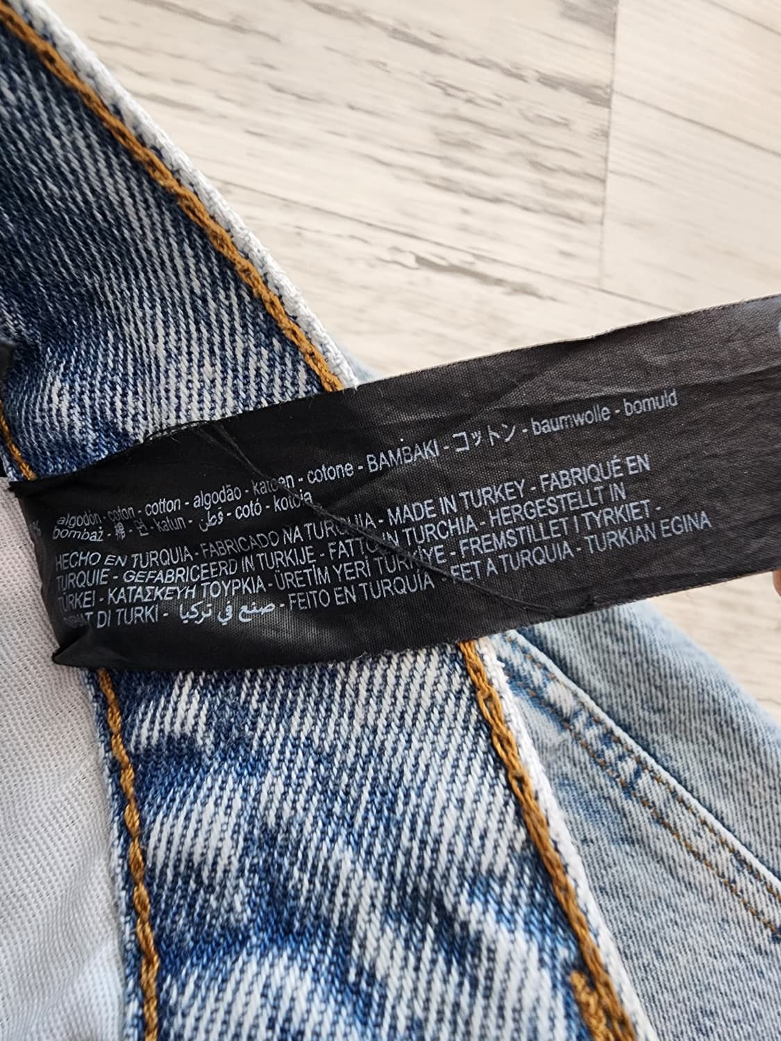 ZARA 자라 연청 데님 팬츠 팜. USA34(32~33)인치 청바지 상품이미지9