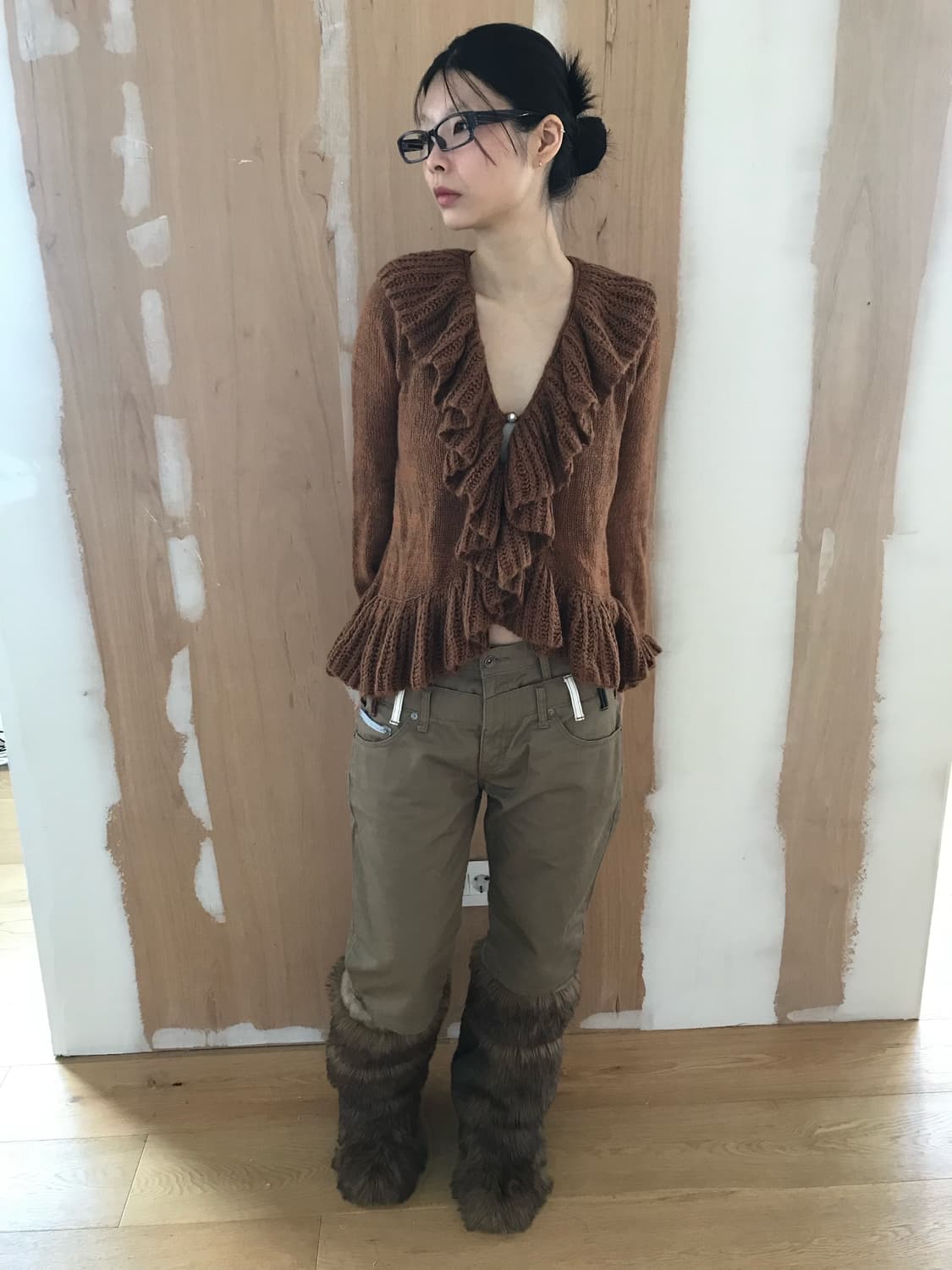 axes femme frill cardigan 상품이미지4