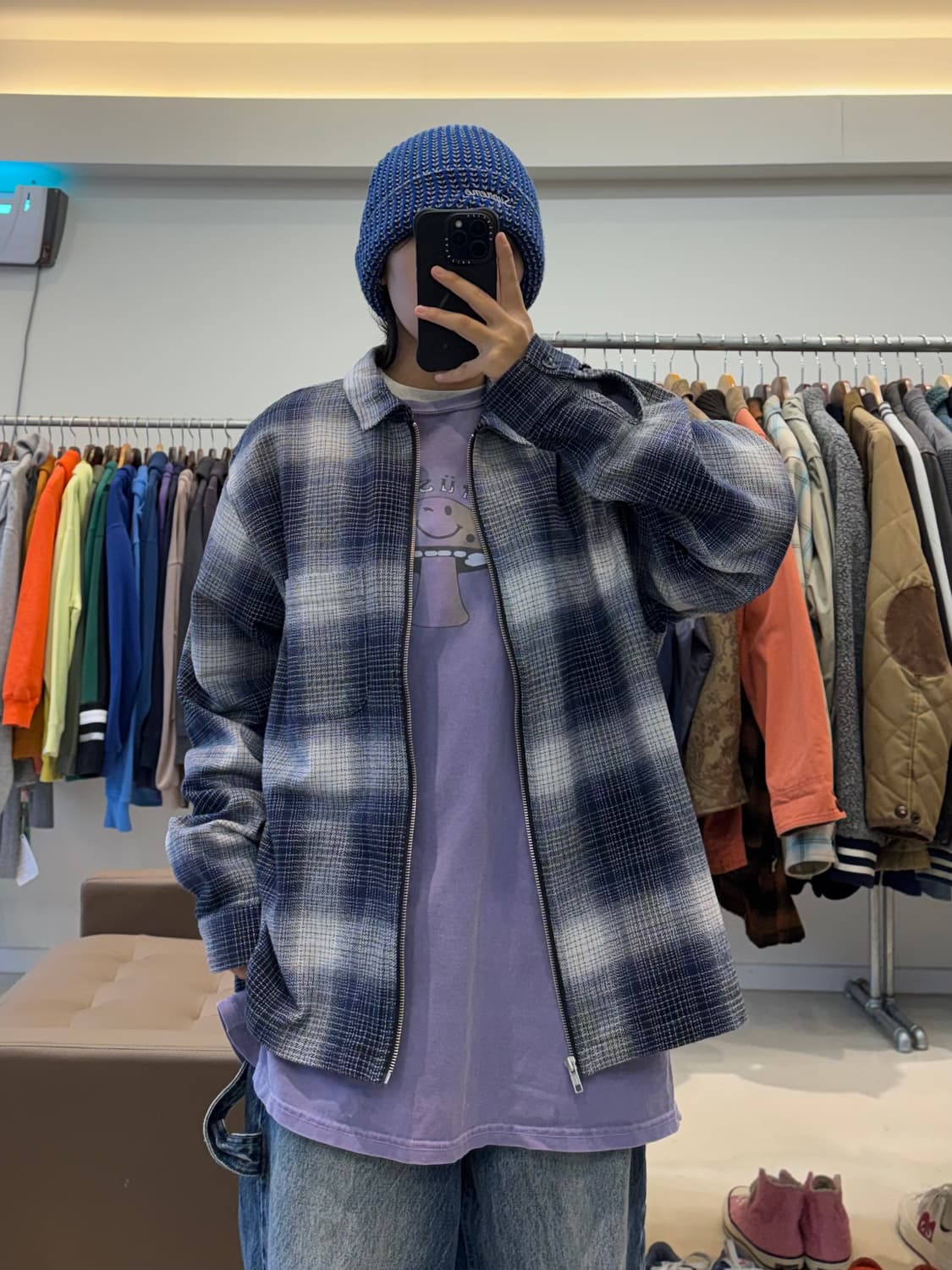 스투시 잭 쉐도우 플래드 집업 상품이미지7