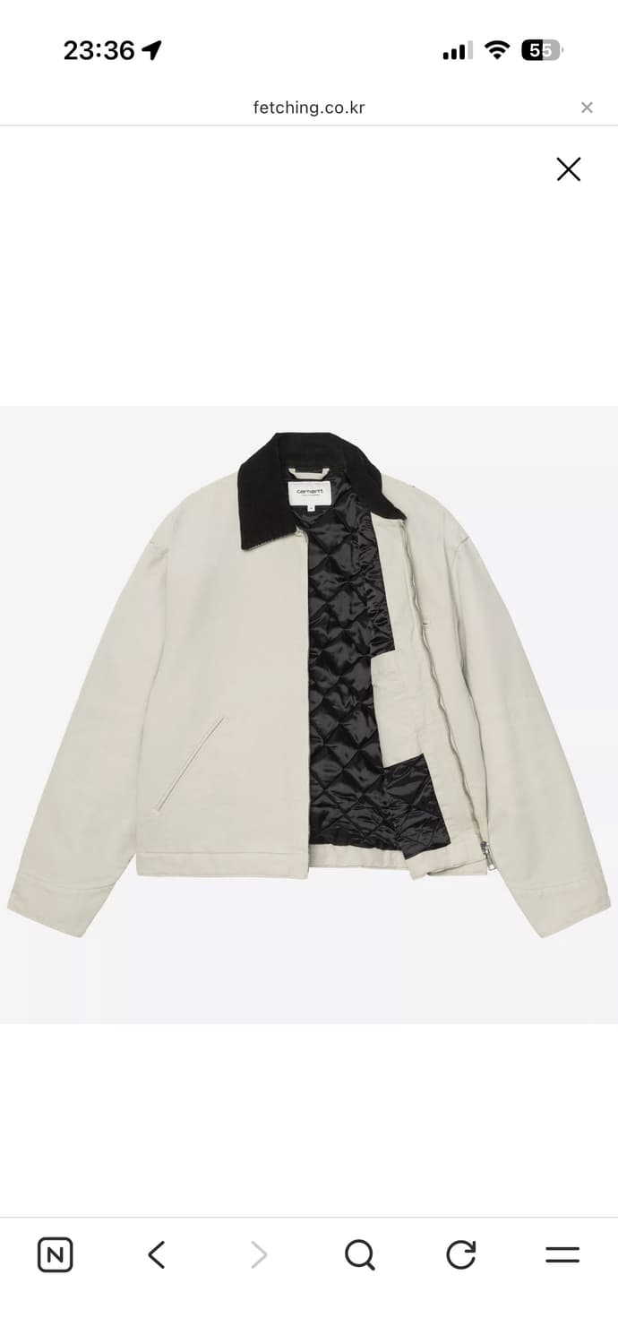 W OG DETROIT JACKET FLEUR DE SEL / BLACK 상품이미지2