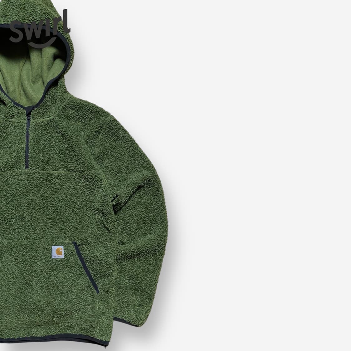 🌊Carhartt Fleece hoodie half zip-up 상품이미지2