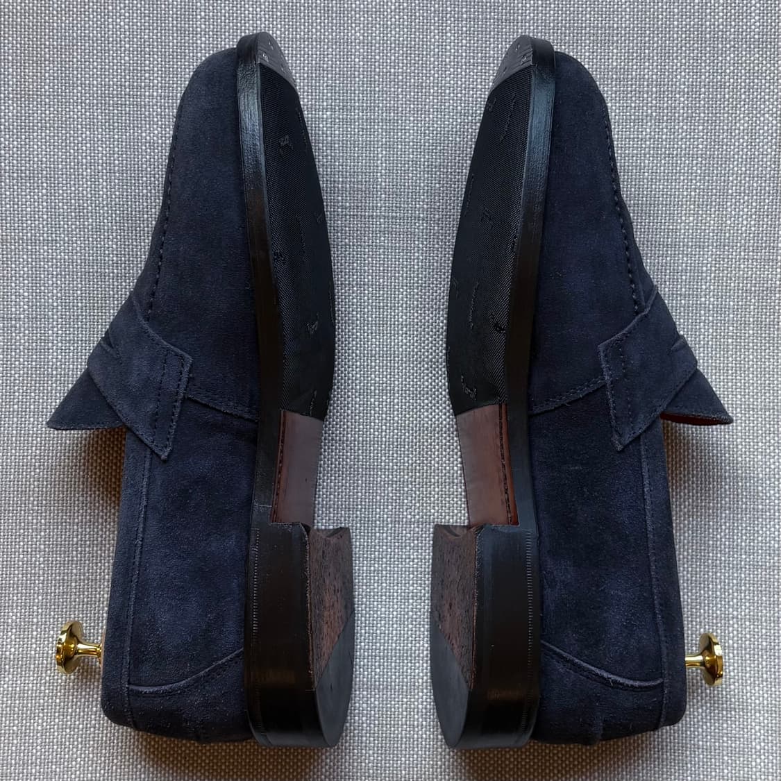 [UK7/260] 영국 Sanders 네이비 스웨이드 페니로퍼 상품이미지6