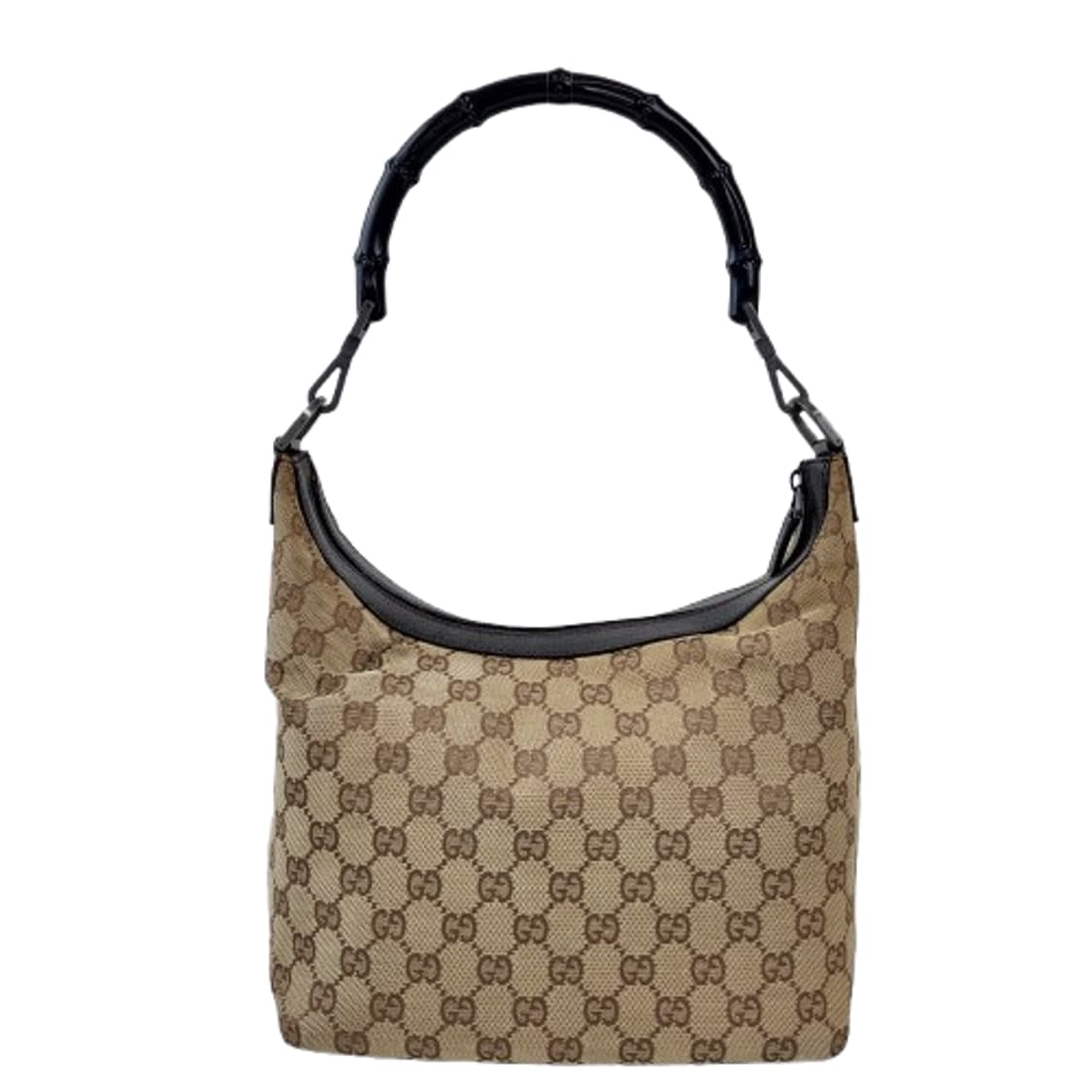 정품 구찌 뱀부 핸들 GG 로고 자가드 호보백 상품이미지7